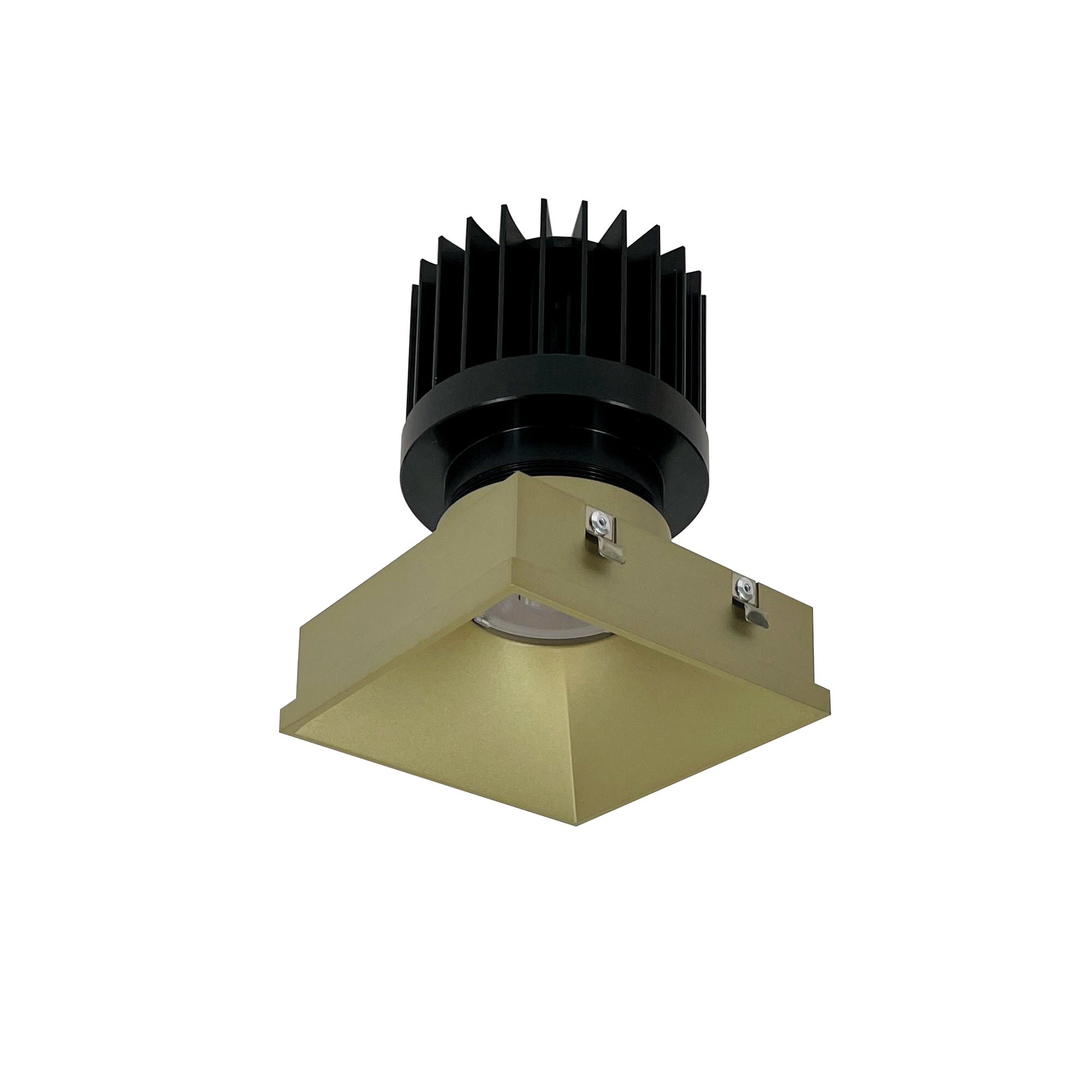 Nora Lighting NIO - 4PSTLNDCCDXCH/HL 4" Iolite PLUS Square Trimless Downlight, 1500lm/2000lm/2500lm (varies by housing), Comfort Dim, Champagne Haze Finish - Sonic Electric