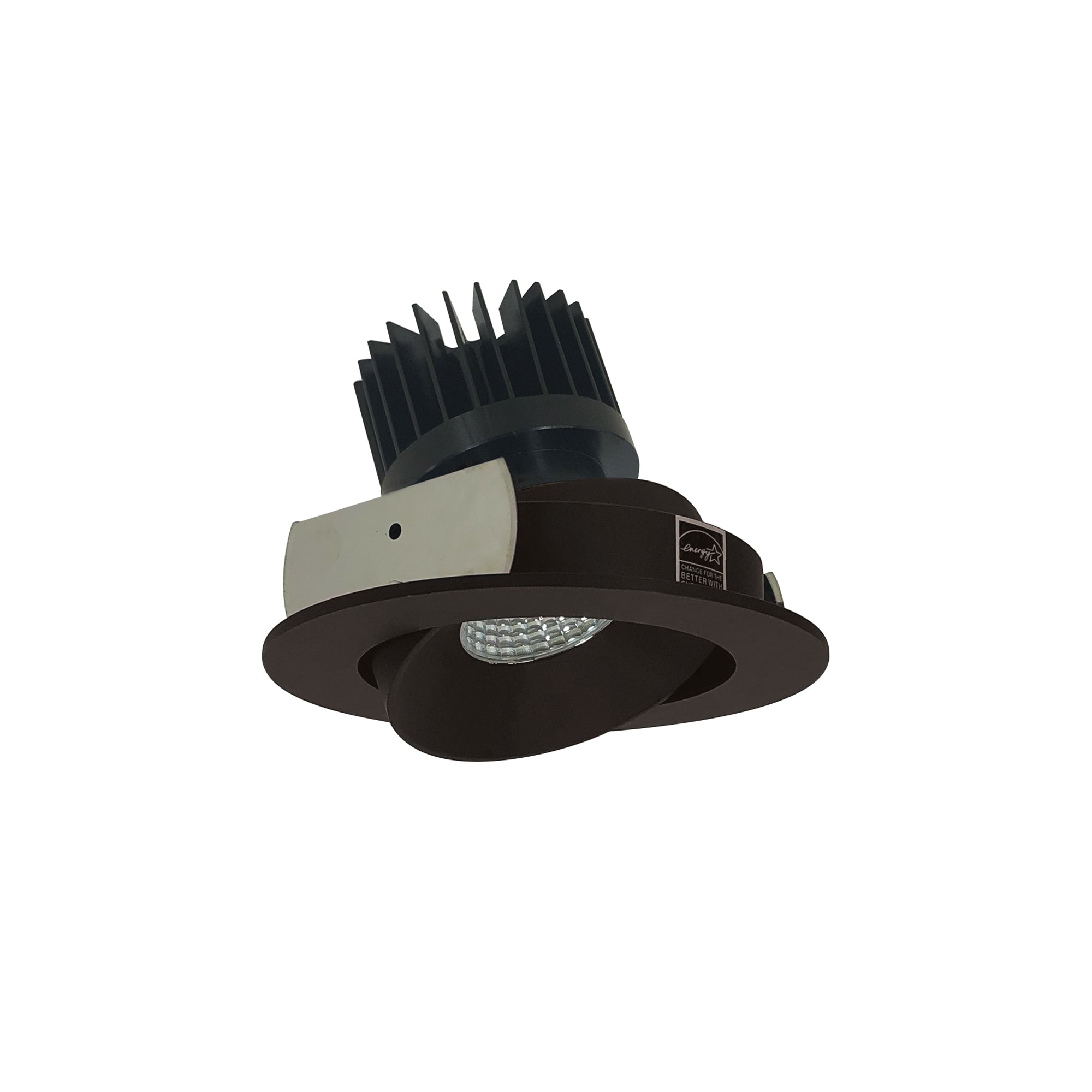 Nora Lighting NIO - 4RCCDXBZ/HL 4" Iolite LED Round Adjustable Cone Reflector, 1500lm/2000lm/2500lm (varies by housing), Comfort Dim, Bronze Reflector / Bronze Flange - Sonic Electric