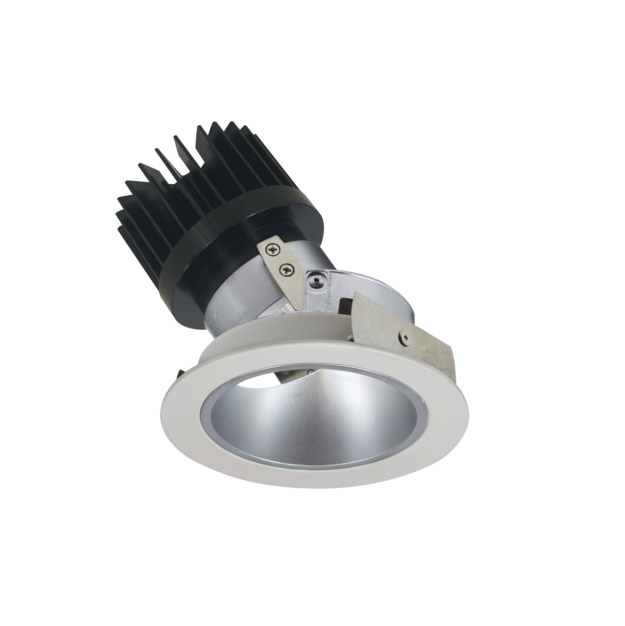 Nora Lighting NIO - 4RDCDXHW/HL 4" Iolite LED Round Adjustable Deep Reflector, 1500lm/2000lm (varies by housing), Comfort Dim, Haze Reflector / White Flange - Sonic Electric