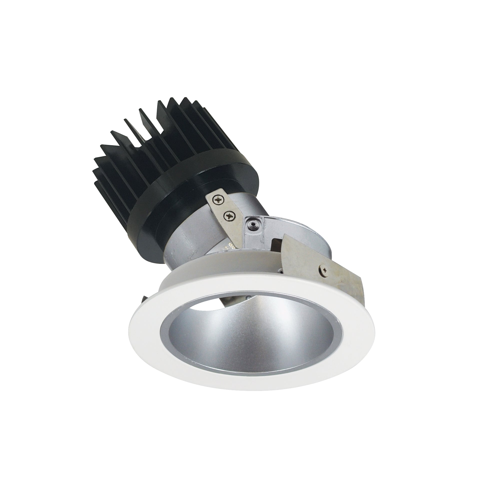 Nora Lighting NIO - 4RDCDXHZMPW/HL 4" Iolite LED Round Adjustable Deep Reflector, 1500lm/2000lm (varies by housing), Comfort Dim, Haze Reflector / Matte Powder White Flange - Sonic Electric