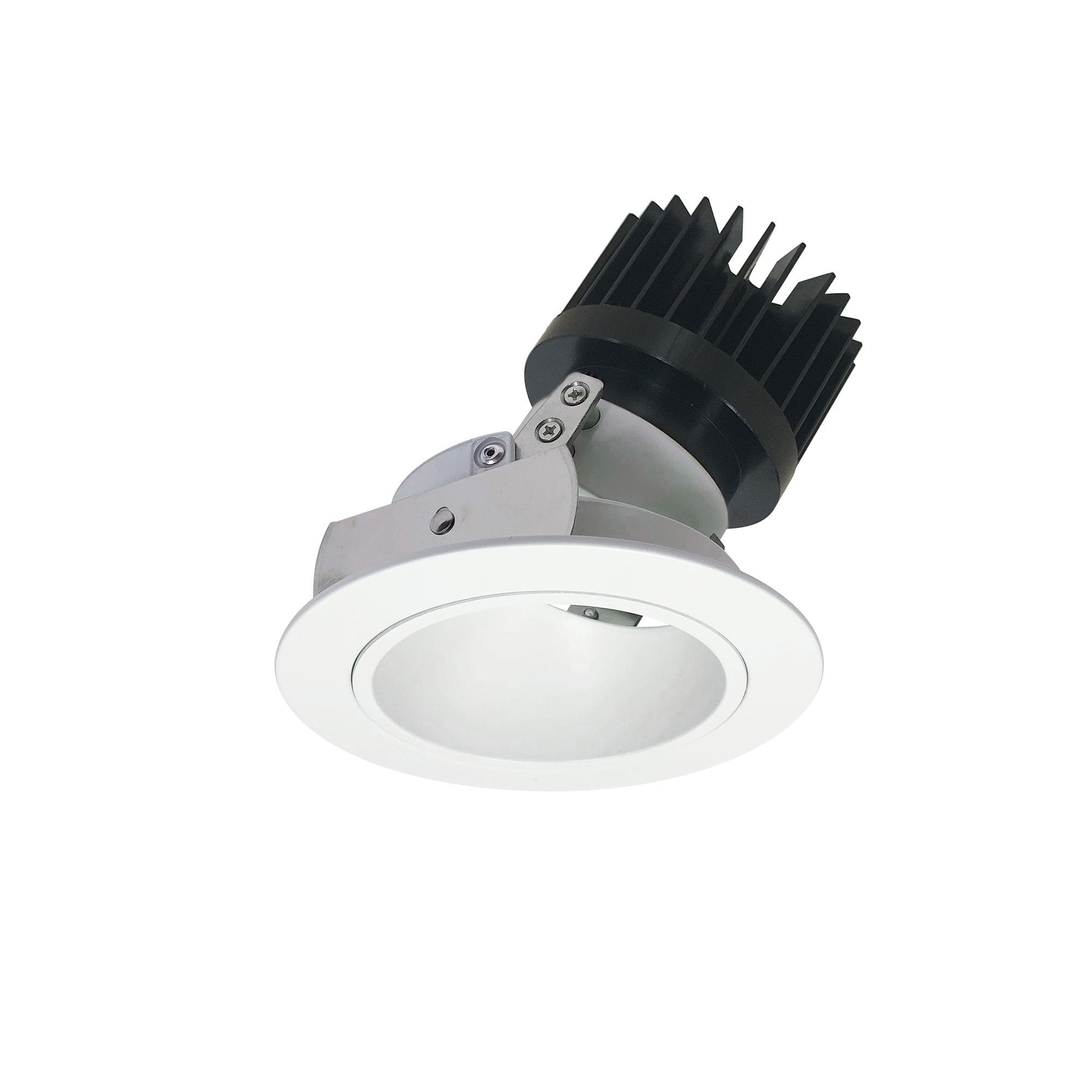 Nora Lighting NIO - 4RDCDXMPW/HL 4" Iolite LED Round Adjustable Deep Reflector, 1500lm/2000lm (varies by housing), Comfort Dim, Matte Powder White Reflector / Matte Powder White Flange - Sonic Electric