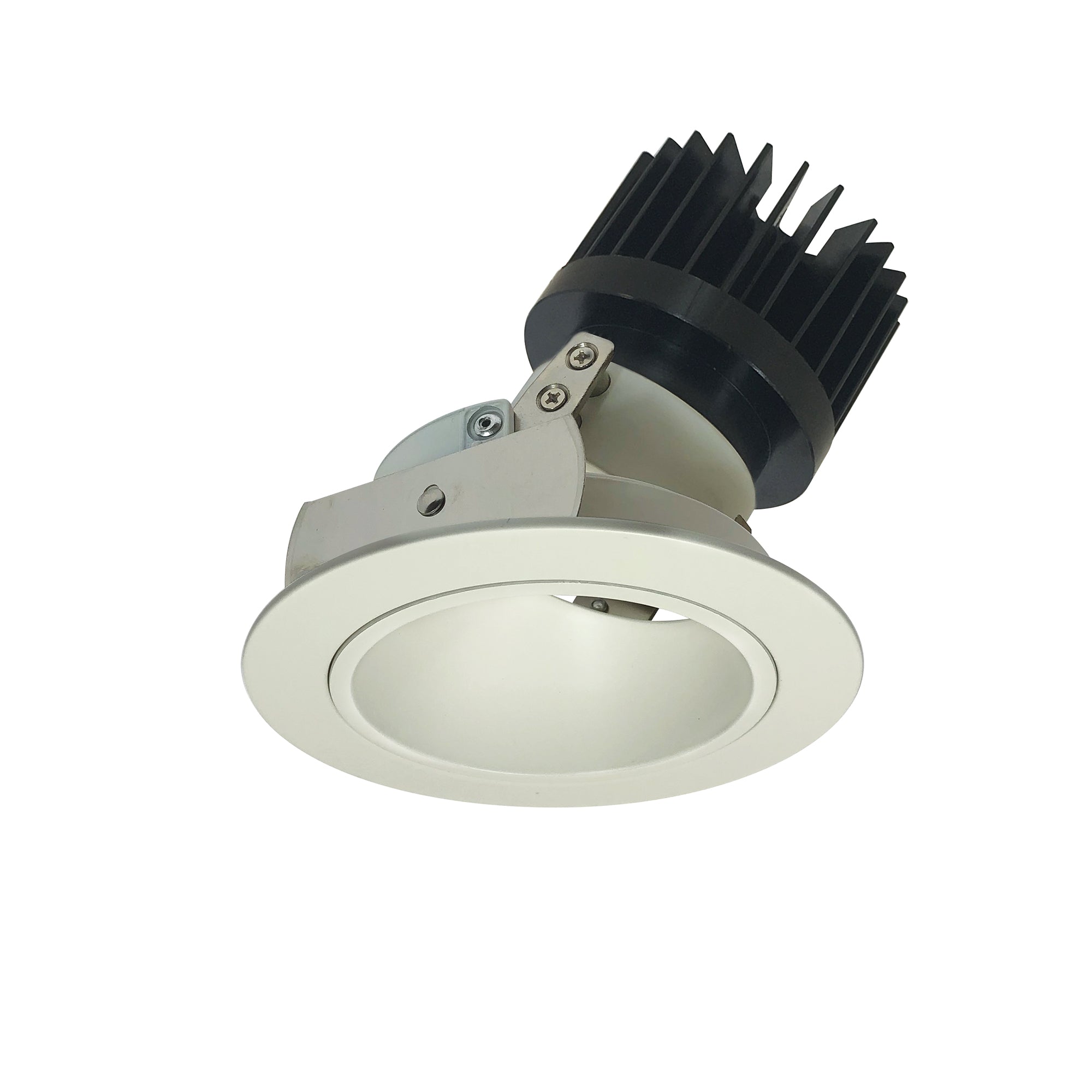 Nora Lighting NIO - 4RDCDXWW/HL 4" Iolite LED Round Adjustable Deep Reflector, 1500lm/2000lm (varies by housing), Comfort Dim, White Reflector / White Flange - Sonic Electric