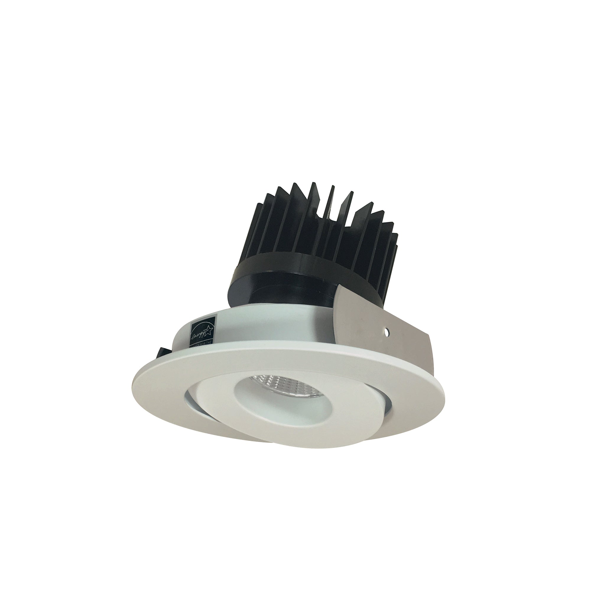 Nora Lighting NIO - 4RGCDXWW/HL 4" Iolite LED Round Adjustable Gimbal, 1500lm/2000lm/2500lm (varies by housing), Comfort Dim, White Finish - Sonic Electric