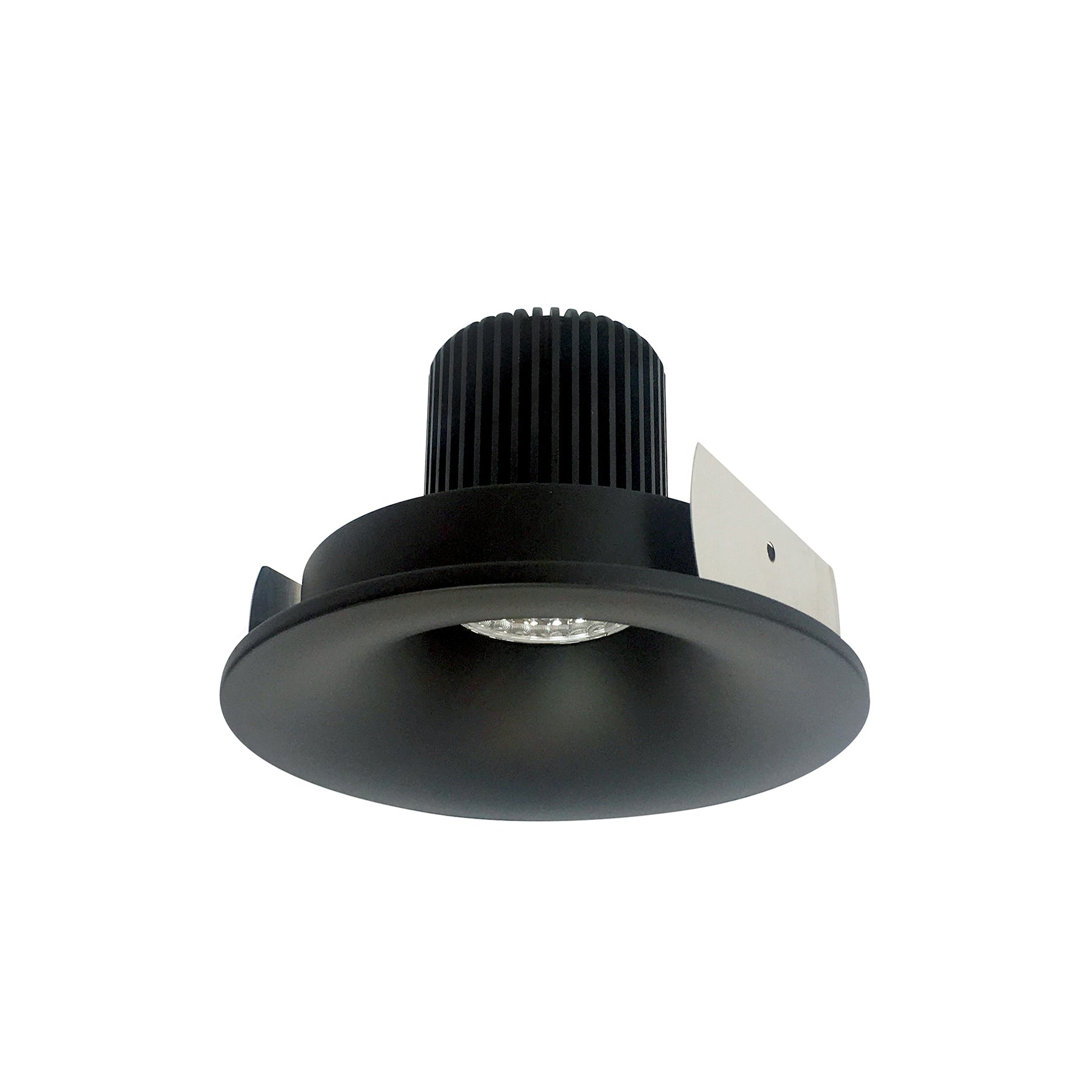 Nora Lighting NIO - 4RNB30XBB/10 4" Iolite LED Round Bullnose, 1000lm / 14W, 3000K - Black - Sonic Electric