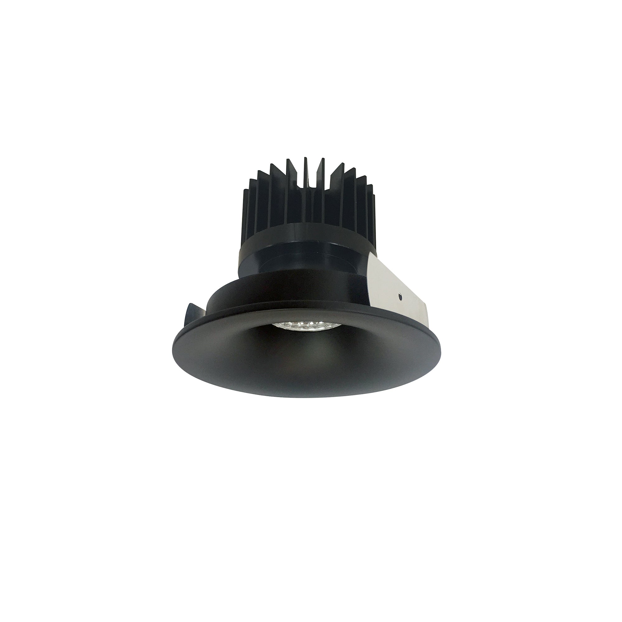 Nora Lighting NIO - 4RNBCDXBB/HL 4" Iolite LED Round Bullnose, 1500lm/2000lm/2500lm (varies by housing), Comfort Dim, Black Finish - Sonic Electric