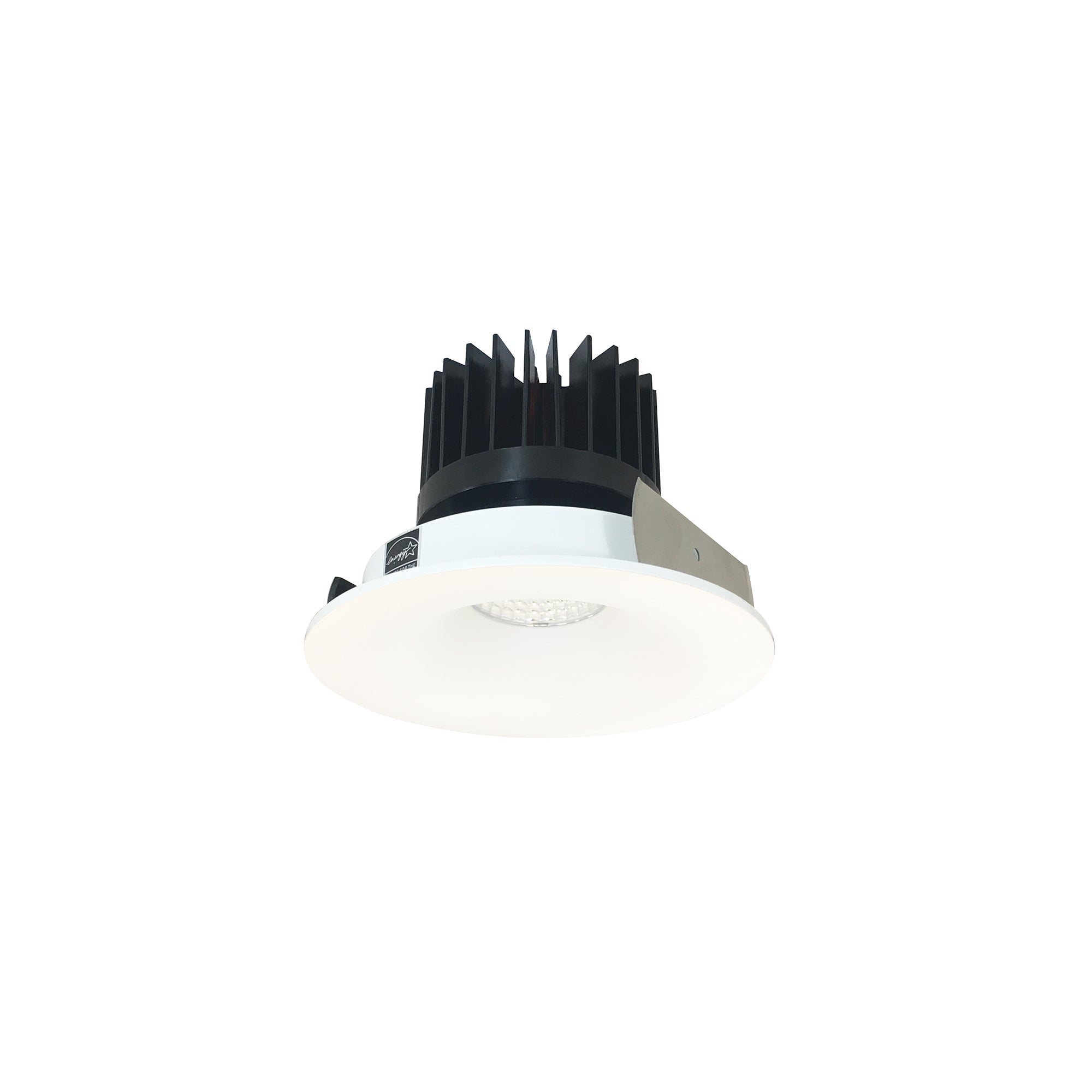 Nora Lighting NIO - 4RNBCDXMPW/HL 4" Iolite LED Round Bullnose, 1500lm/2000lm/2500lm (varies by housing), Comfort Dim, Matte Powder White Finish - Sonic Electric