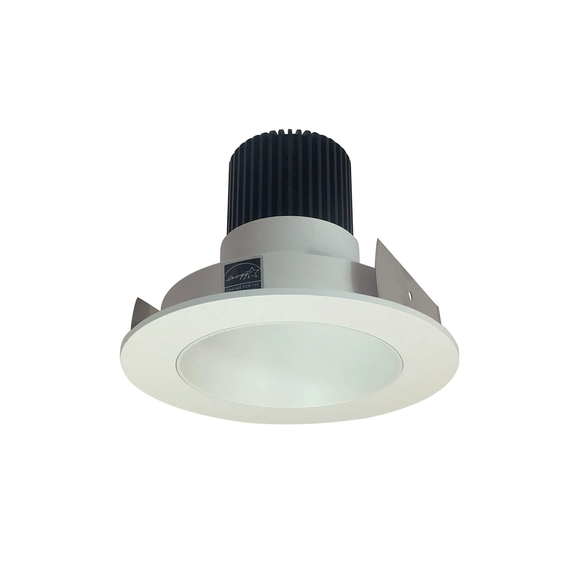 Nora Lighting NIO - 4RNDC27QWW 4" Iolite LED Round Reflector, 10 - Degree Optic, 800lm / 12W, 2700K - White Reflector / White Flange - Sonic Electric