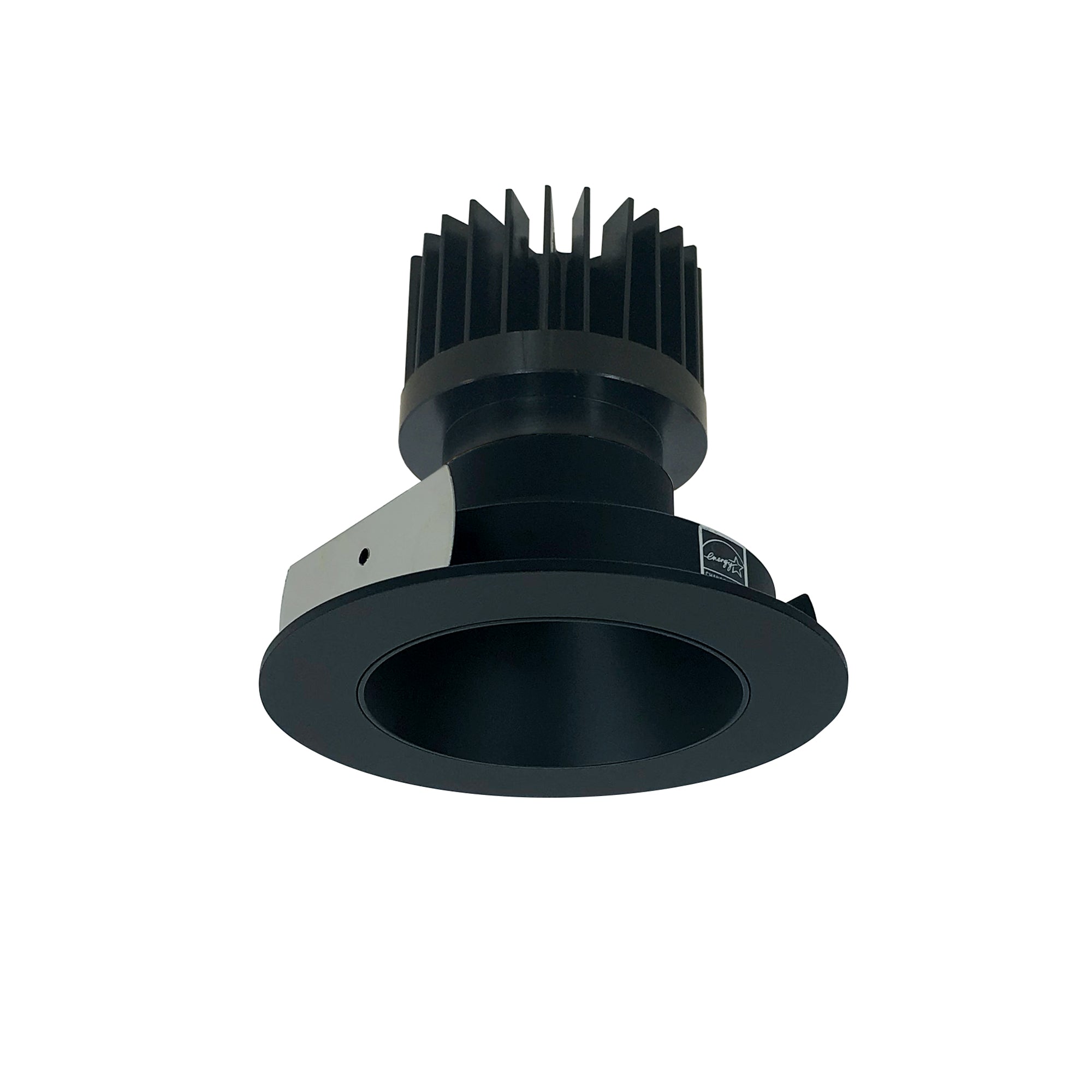 Nora Lighting NIO - 4RNDC35XBB/HL 4" Iolite LED Round Reflector, 1500lm/2000lm/2500lm (varies by housing), 3500K - Black Reflector / Black Flange - Sonic Electric