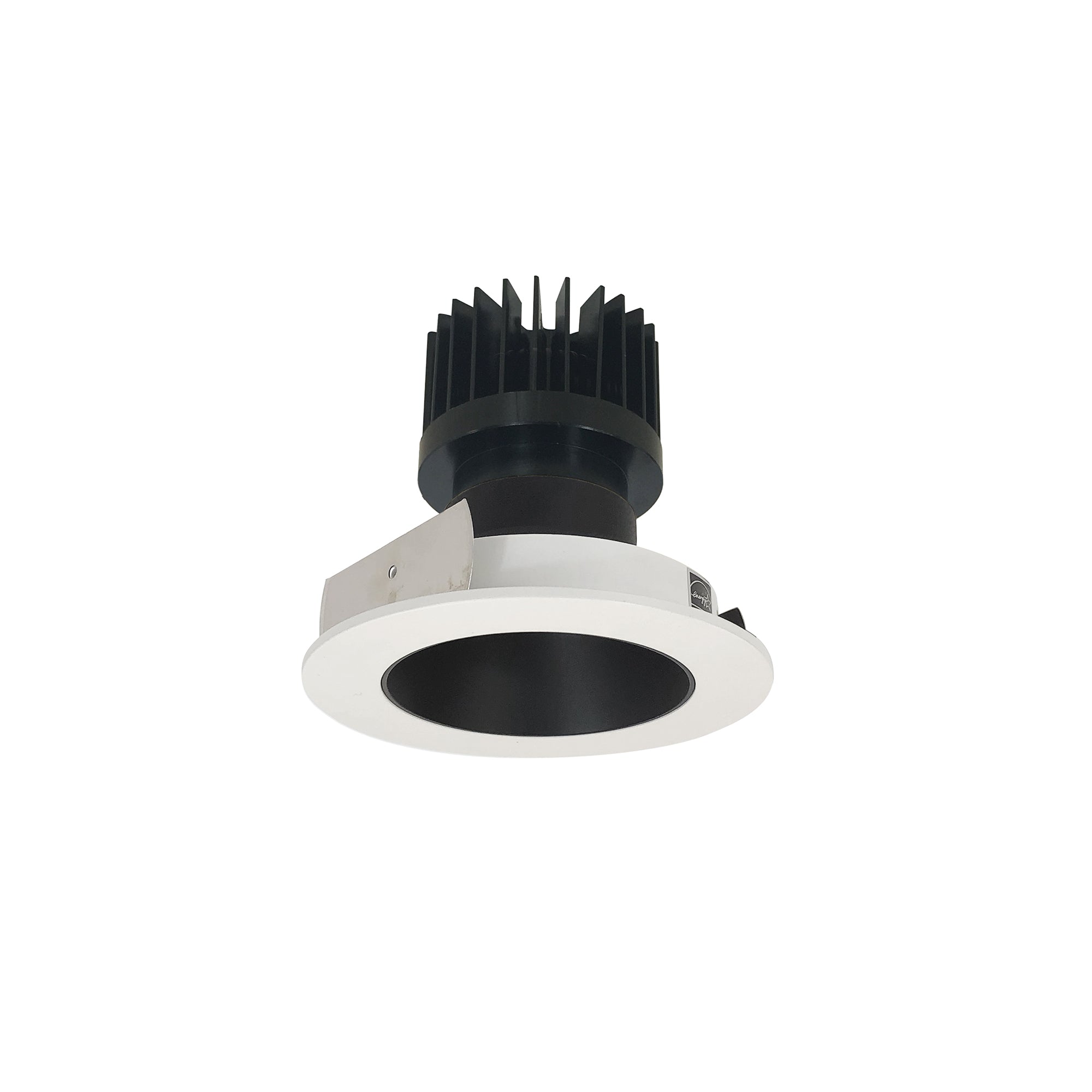 Nora Lighting NIO - 4RNDC35XBW/HL 4" Iolite LED Round Reflector, 1500lm/2000lm/2500lm (varies by housing), 3500K - Black Reflector / White Flange - Sonic Electric
