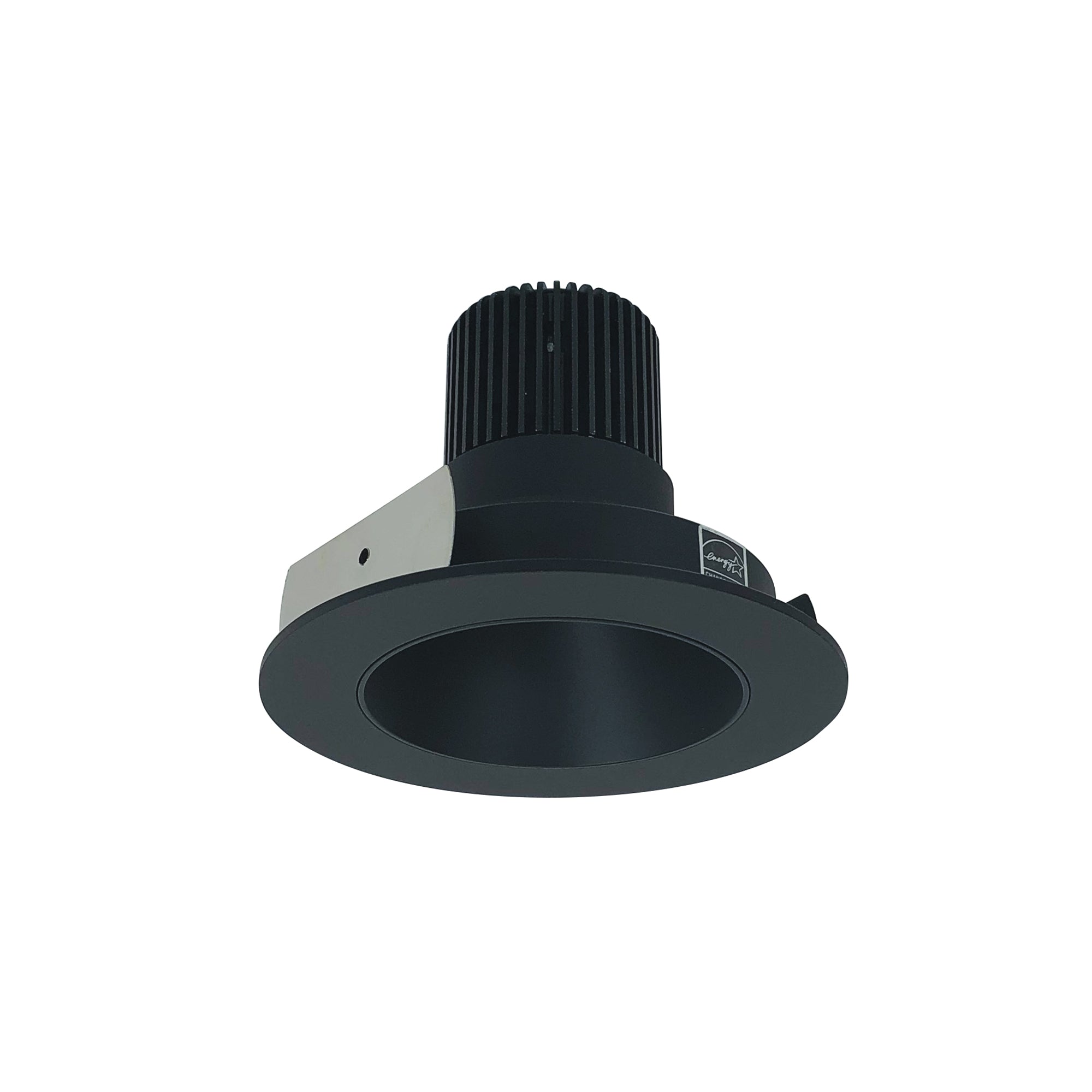 Nora Lighting NIO - 4RNDC40QBB 4" Iolite LED Round Reflector, 10 - Degree Optic, 800lm / 12W, 4000K - Black Reflector / Black Flange - Sonic Electric