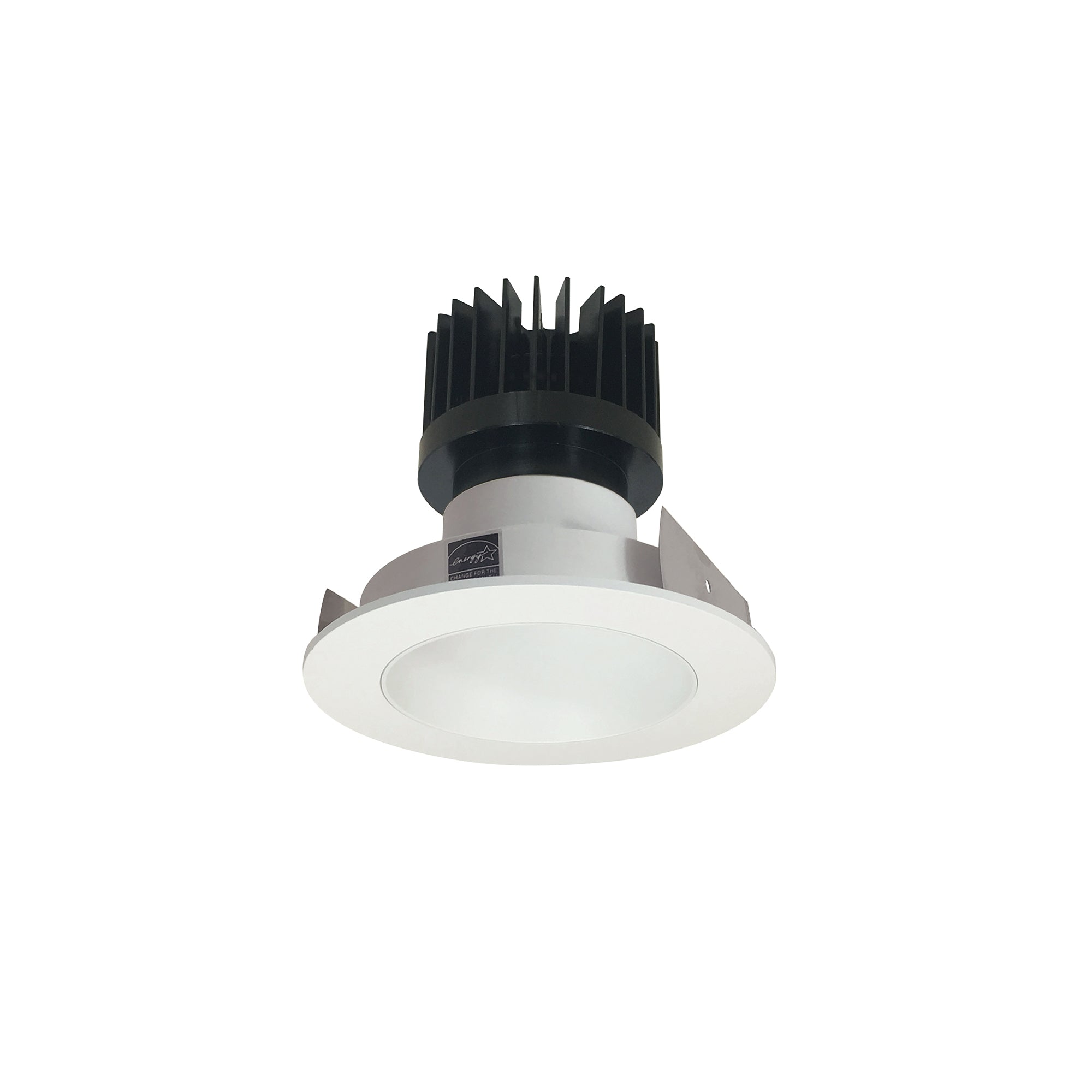 Nora Lighting NIO - 4RNDCCDXWW/HL 4" Iolite LED Round Reflector, 1500lm/2000lm/2500lm (varies by housing), Comfort Dim, White Reflector / White Flange - Sonic Electric