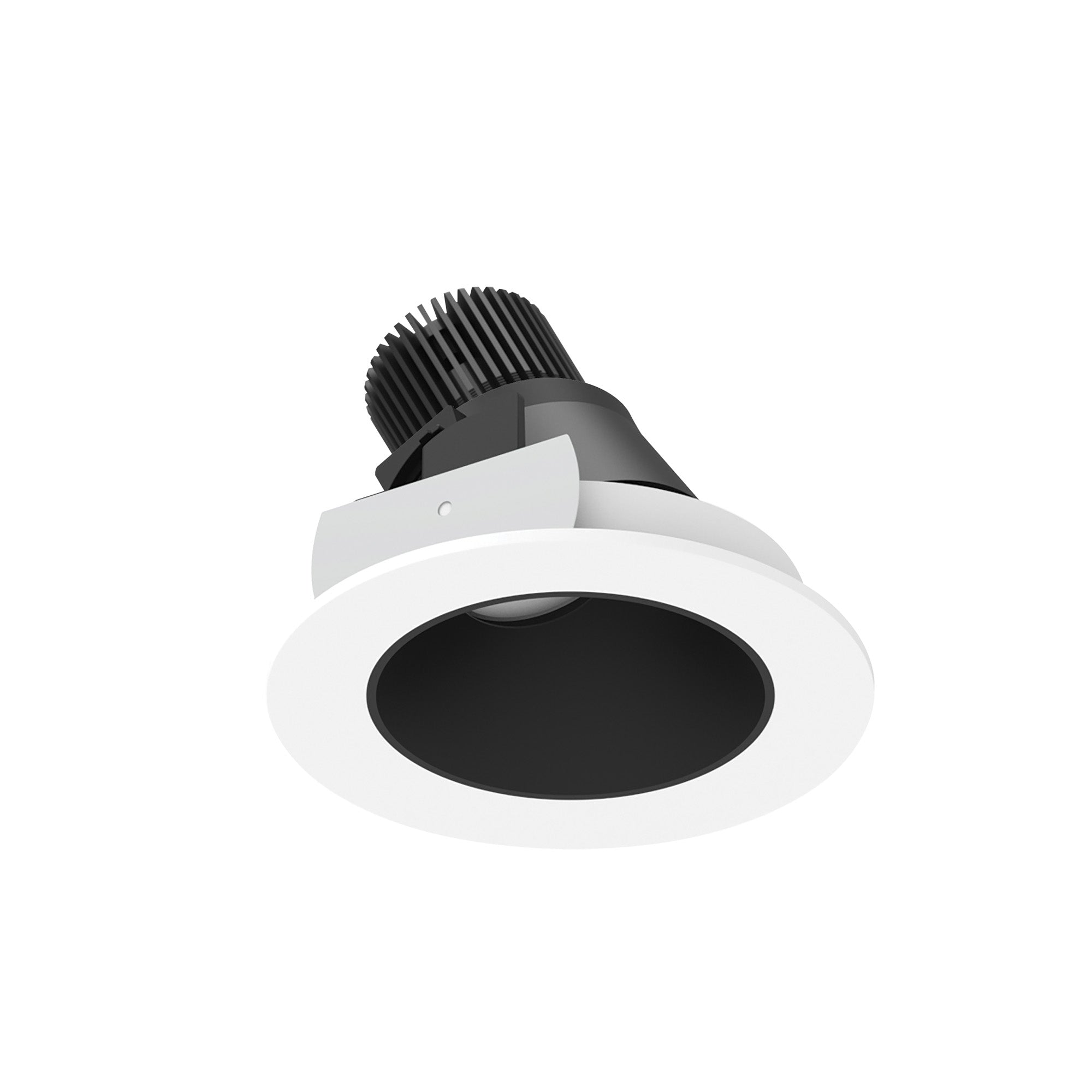 Nora Lighting NIO - 4RSLA50XBMPW 4" Iolite LED Round Adjustable Slot, 800lm / 14W, 5000K, Black Reflector / Matte Powder White Flange - Sonic Electric