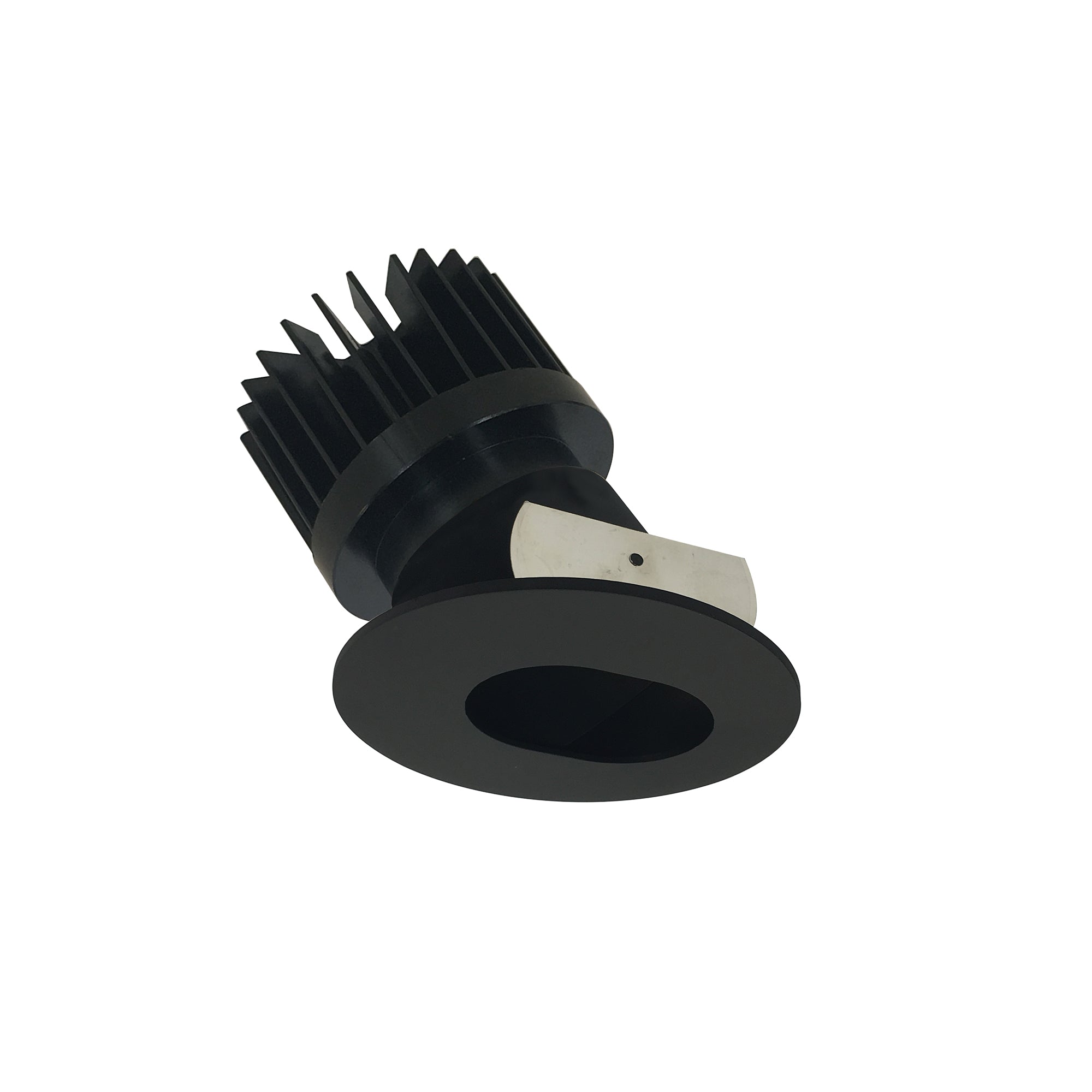 Nora Lighting NIO - 4RSLCDXBB/HL 4" Iolite LED Round Adjustable Slot Aperture, 1500lm/2000lm/2500lm (varies by housing), Comfort Dim, Black Slot Aperture / Black Flange - Sonic Electric