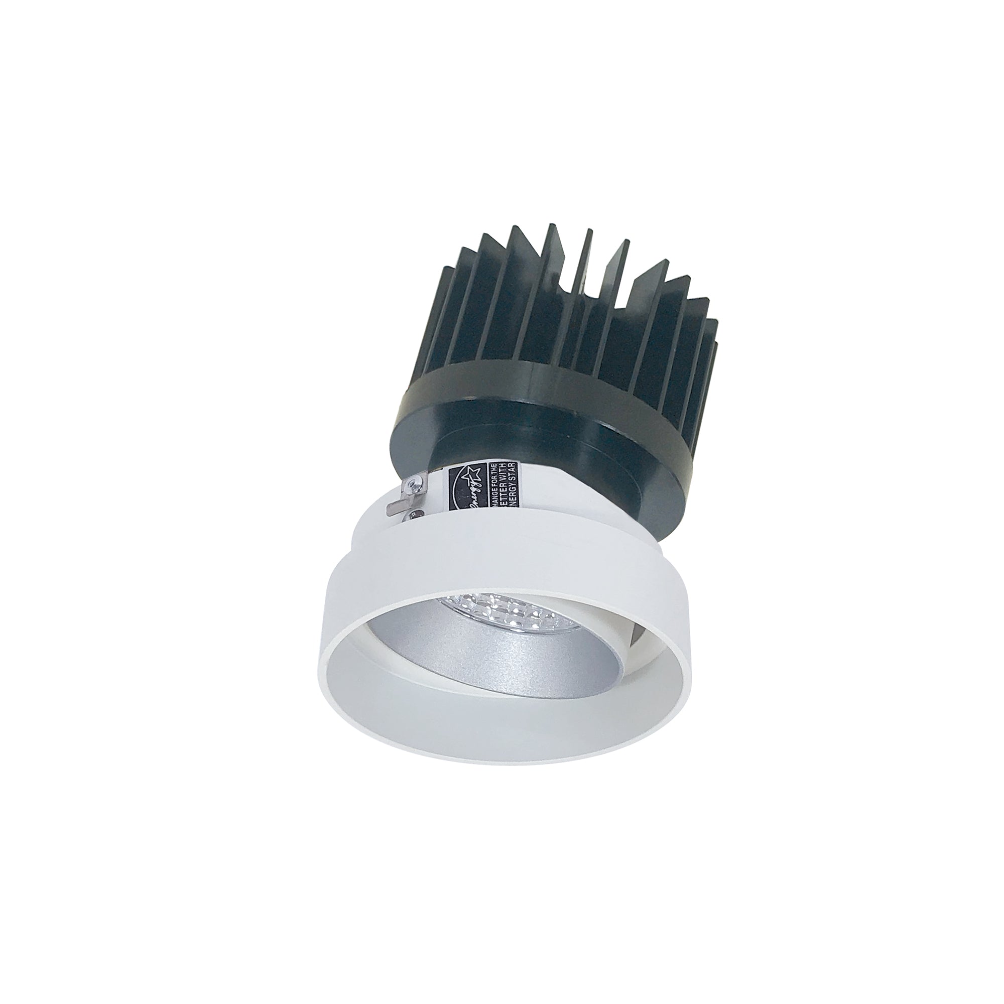 Nora Lighting NIO - 4RTLA35XHZMPW/HL 4" Iolite LED Round Trimless Adjustable, 1500lm/2000lm/2500lm (varies by housing), 3500K - Haze Adjustable / Matte Powder White Reflector - Sonic Electric