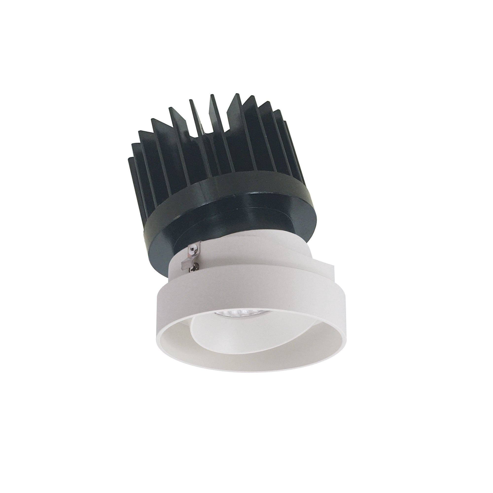 Nora Lighting NIO - 4RTLA35XMPW/HL 4" Iolite LED Round Trimless Adjustable, 1500lm/2000lm/2500lm (varies by housing), 3500K - Matte Powder White Adjustable / Matte Powder White Reflector - Sonic Electric