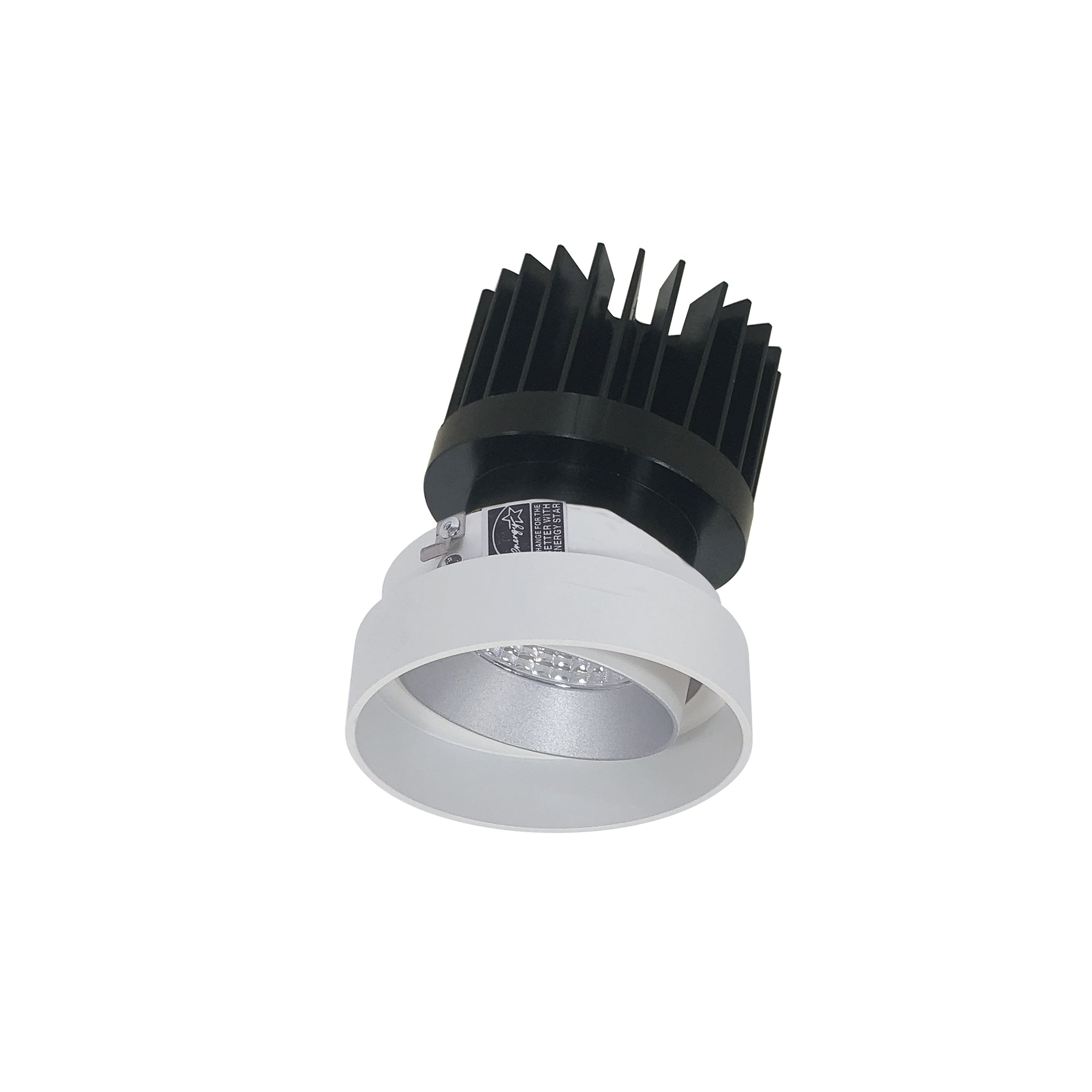 Nora Lighting NIO - 4RTLA50XHW/HL 4" Iolite LED Round Trimless Adjustable, 1500lm/2000lm/2500lm (varies by housing), 5000K - Haze Adjustable / White Reflector - Sonic Electric