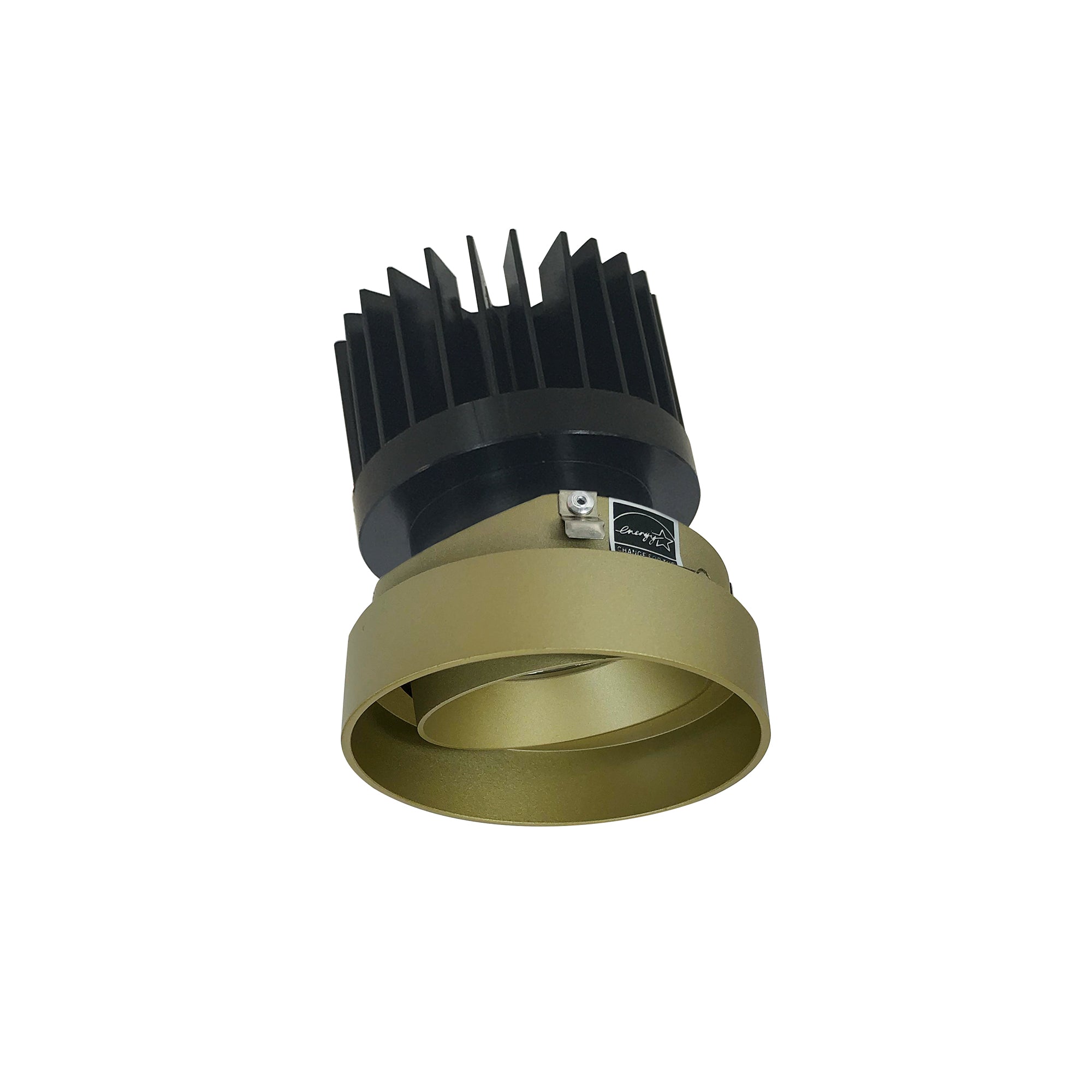 Nora Lighting NIO - 4RTLACDXCH/HL 4" Iolite LED Round Trimless Adjustable, 1500lm/2000lm/2500lm (varies by housing), Comfort Dim, Champagne Haze Adjustable / Champagne Haze Reflector - Sonic Electric