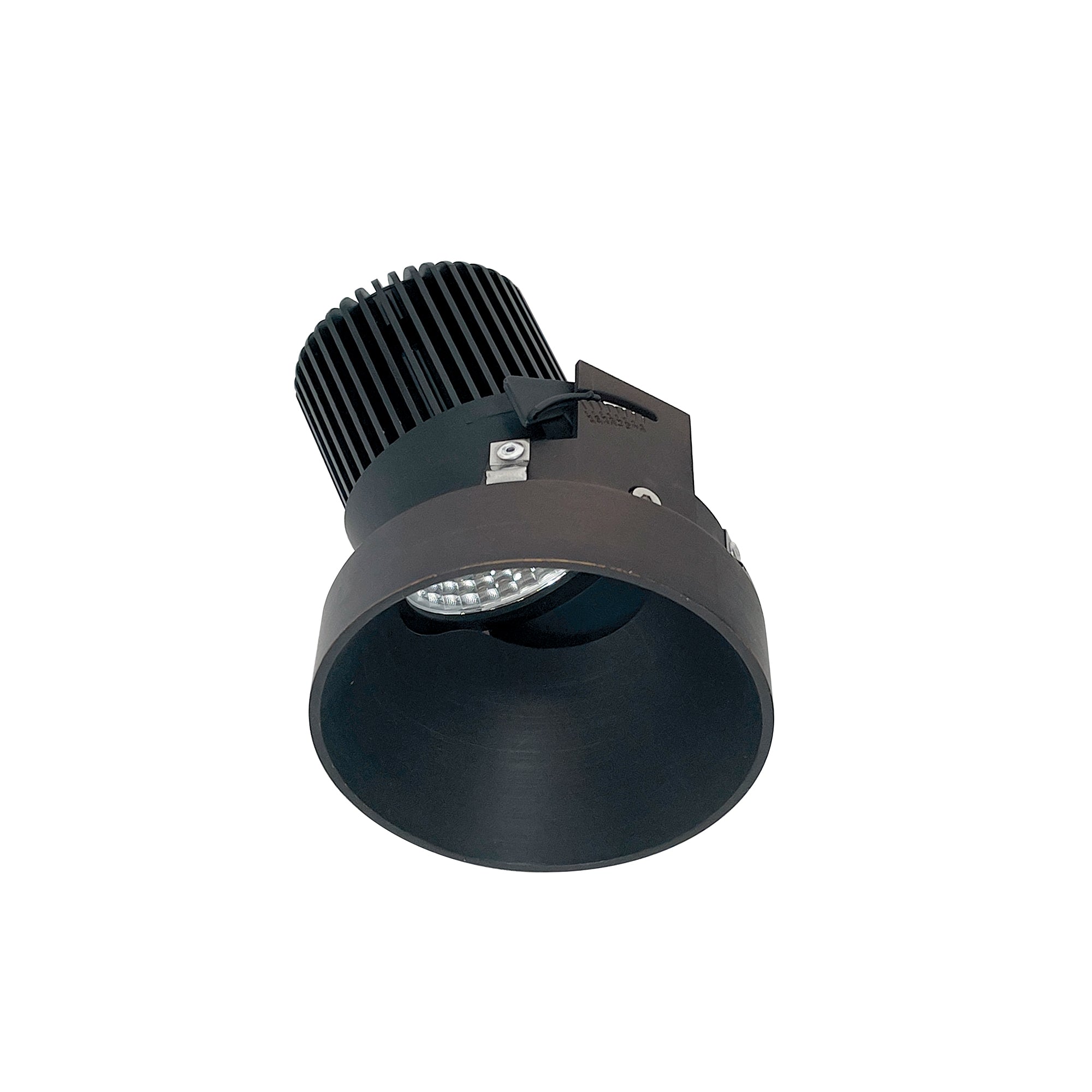 Nora Lighting NIO - 4RTSLA27XBZ/10 4" Iolite LED Round Trimless Adjustable Slot, 1000lm / 14W, 2700K - Bronze - Sonic Electric