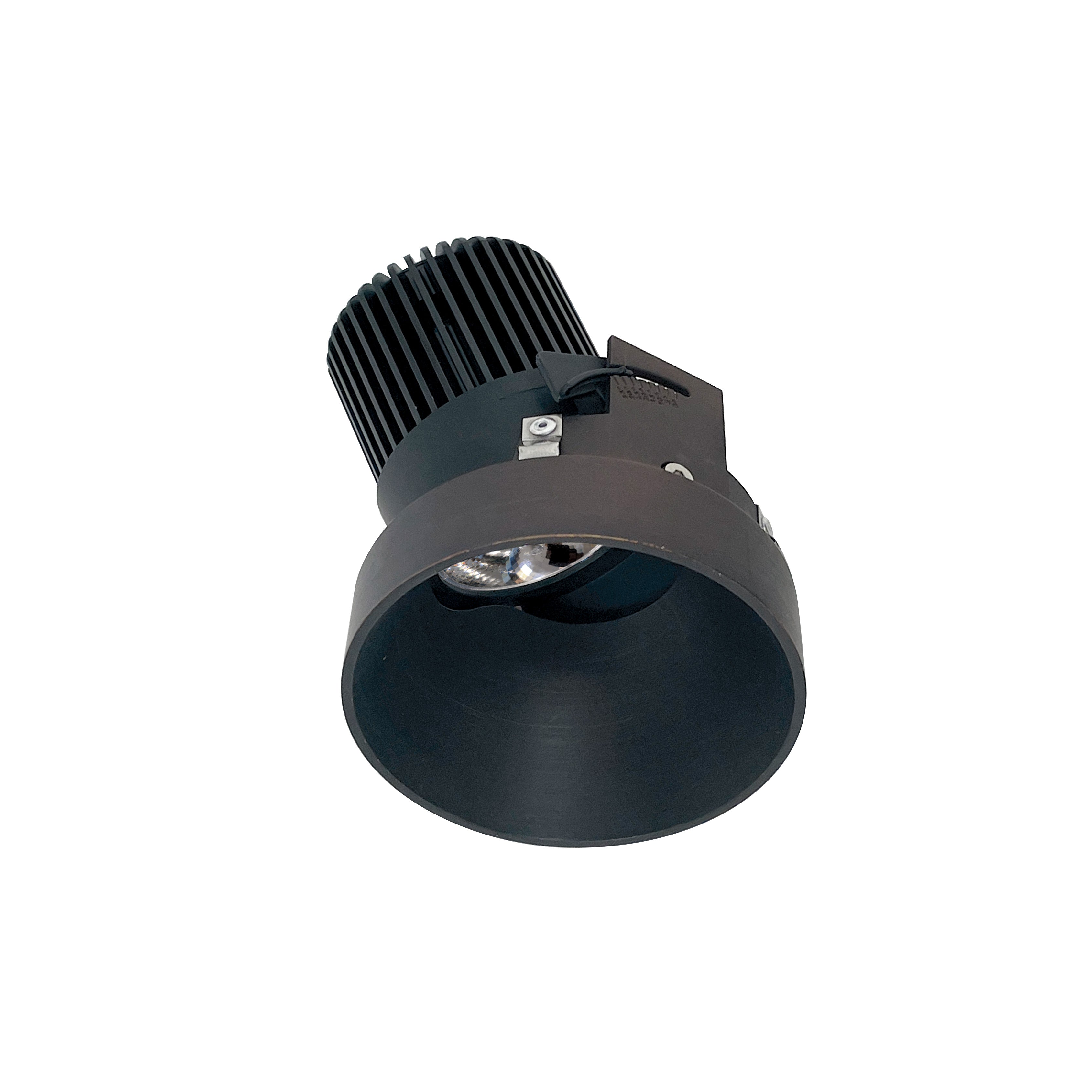 Nora Lighting NIO - 4RTSLA40QBZ 4" Iolite LED Round Trimless Adjustable Slot, 10 - Degree Optic, 800lm / 12W, 4000K - Bronze - Sonic Electric