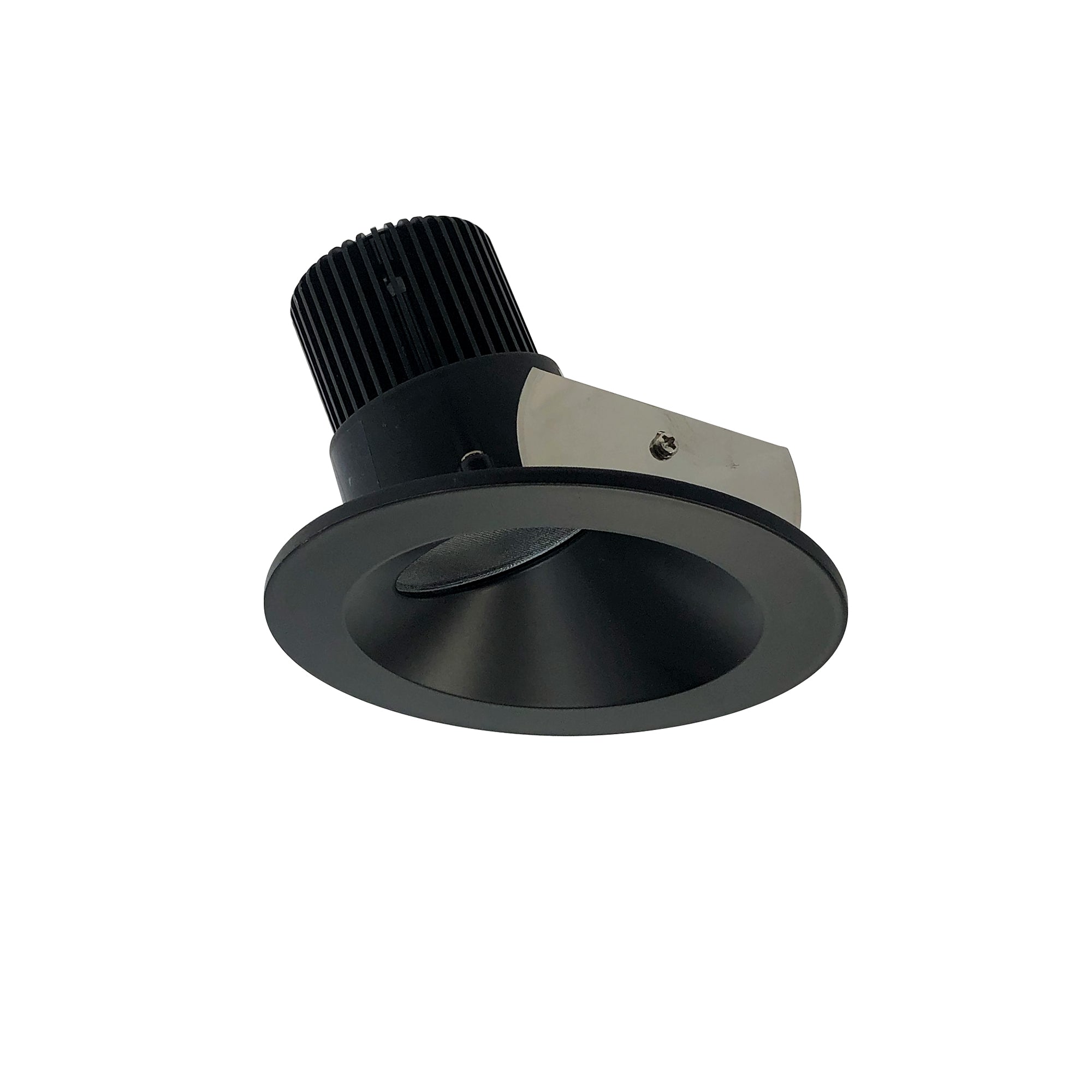 Nora Lighting NIO - 4RW27XBB/10 4" Iolite LED Round Wall Wash, 1000lm / 14W, 2700K - Black Reflector / Black Flange - Sonic Electric