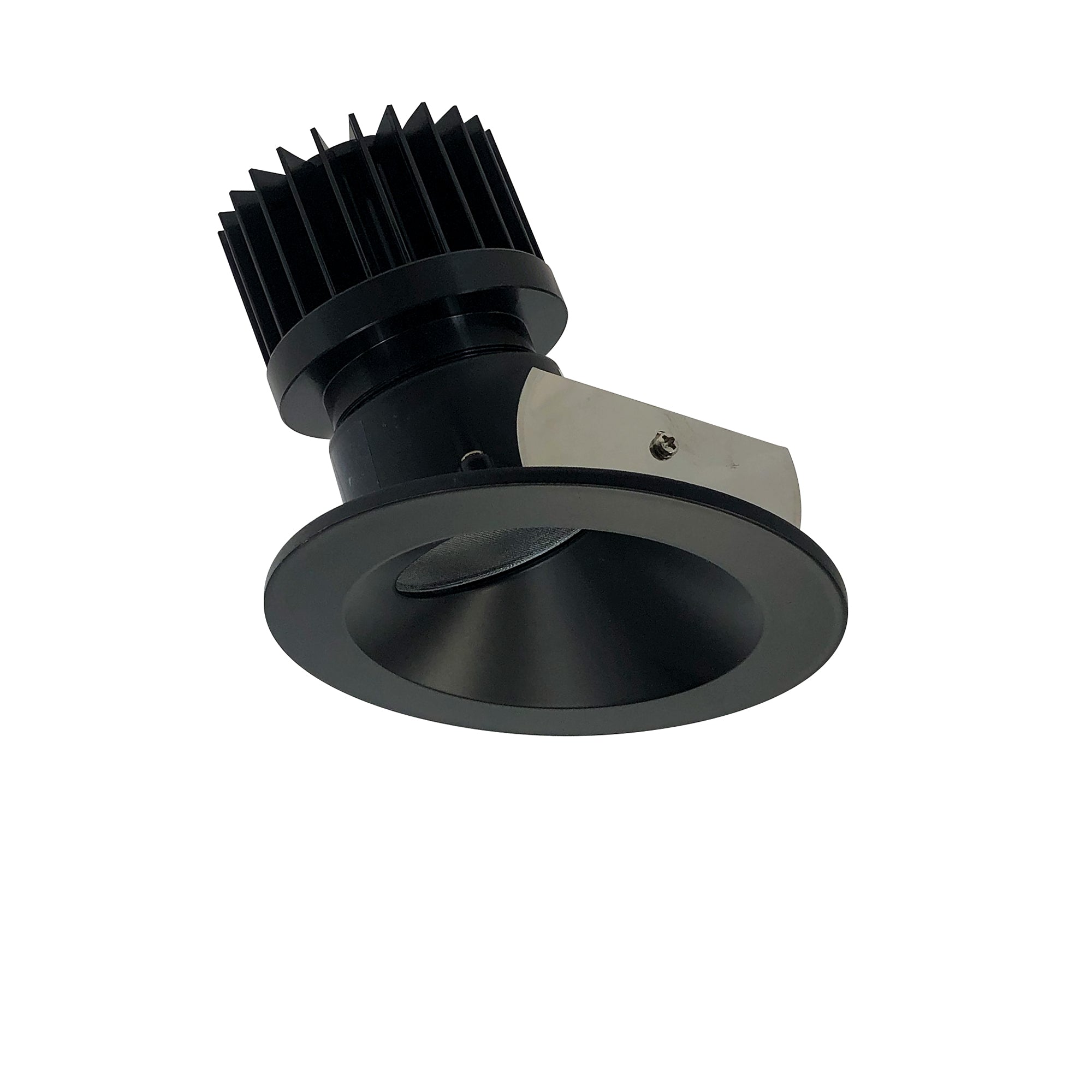 Nora Lighting NIO - 4RWCDXBB/HL 4" Iolite LED Round Wall Wash, 1500lm/2000lm (varies by housing), Comfort Dim, Black Reflector / Black Flange - Sonic Electric