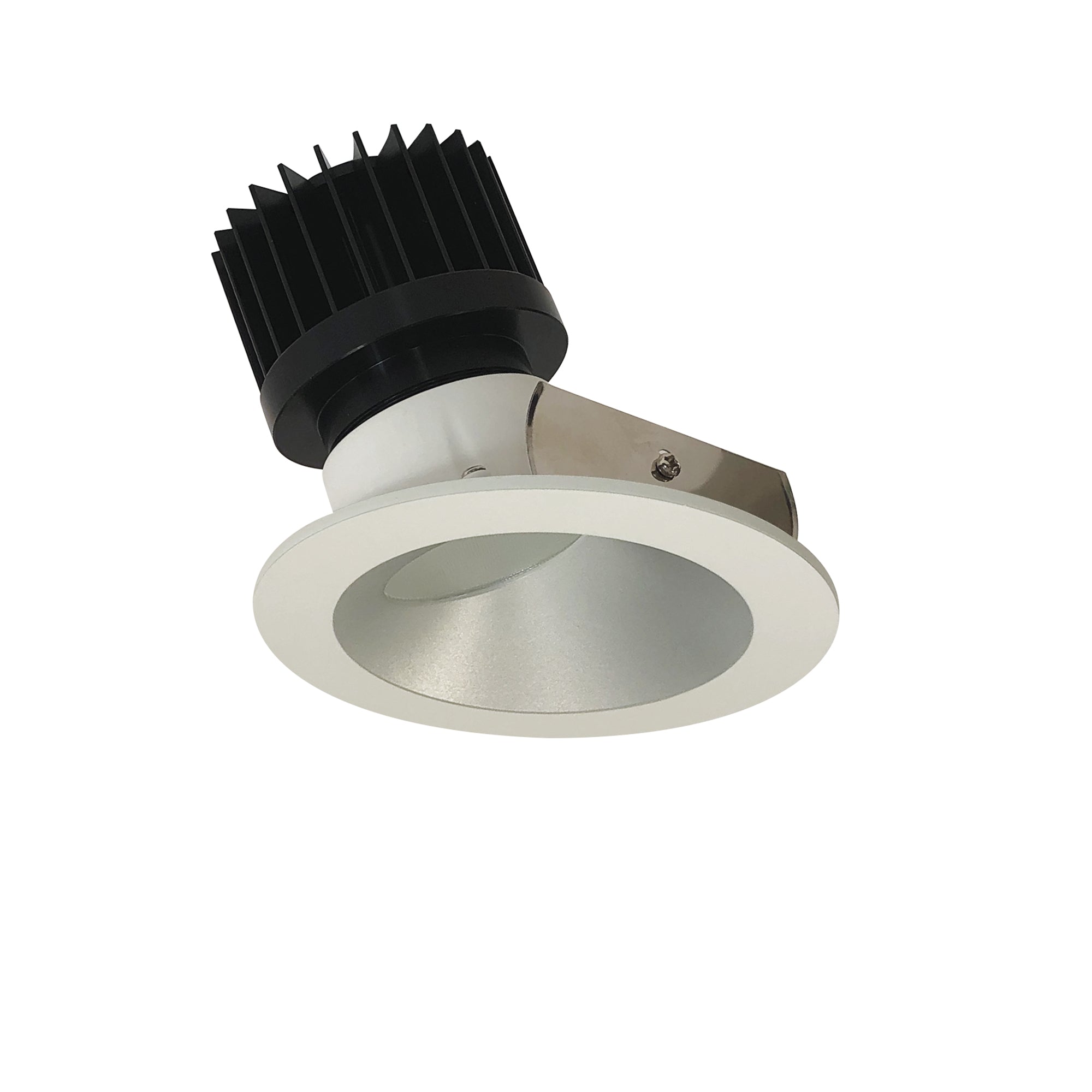 Nora Lighting NIO - 4RWCDXHW/HL 4" Iolite LED Round Wall Wash, 1500lm/2000lm (varies by housing), Comfort Dim, Haze Reflector / White Flange - Sonic Electric