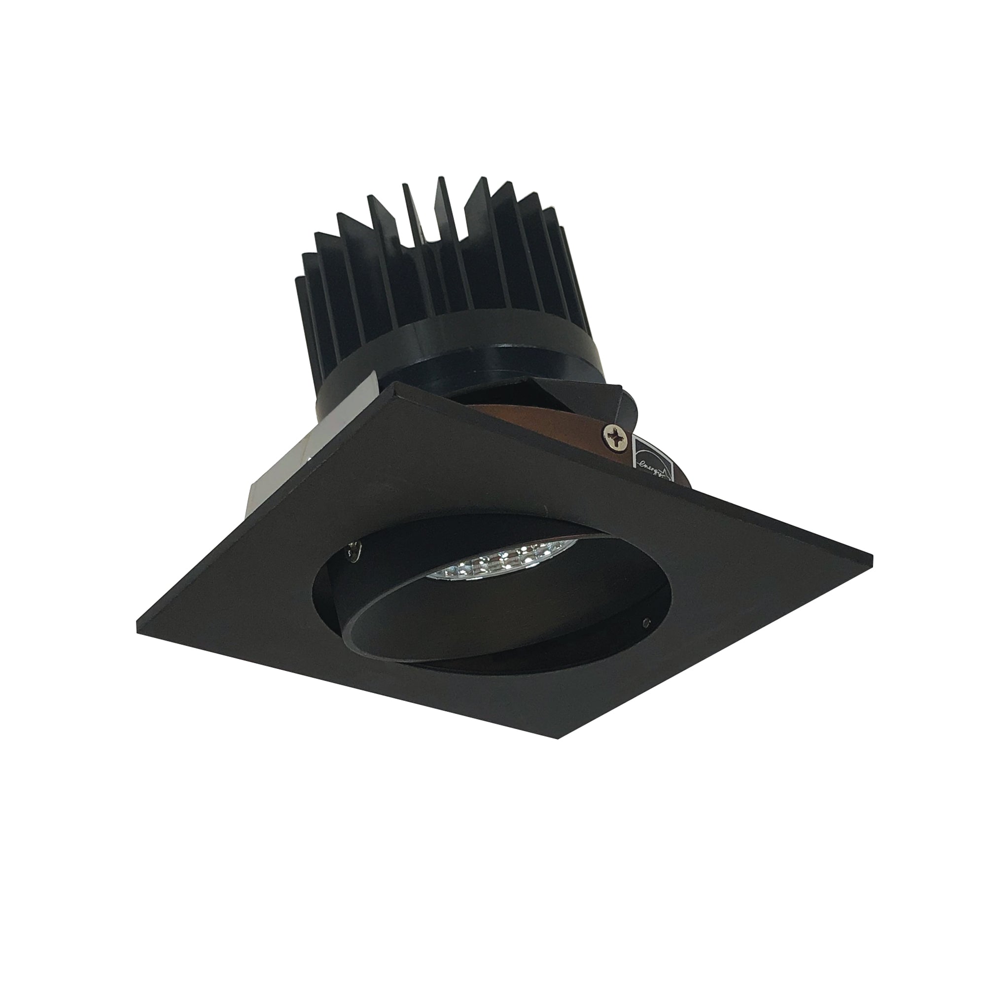 Nora Lighting NIO - 4SC27XBZ/HL 4" Iolite LED Square Adjustable Cone Reflector, 1500lm/2000lm/2500lm (varies by housing), 2700K - Bronze Reflector / Bronze Flange - Sonic Electric