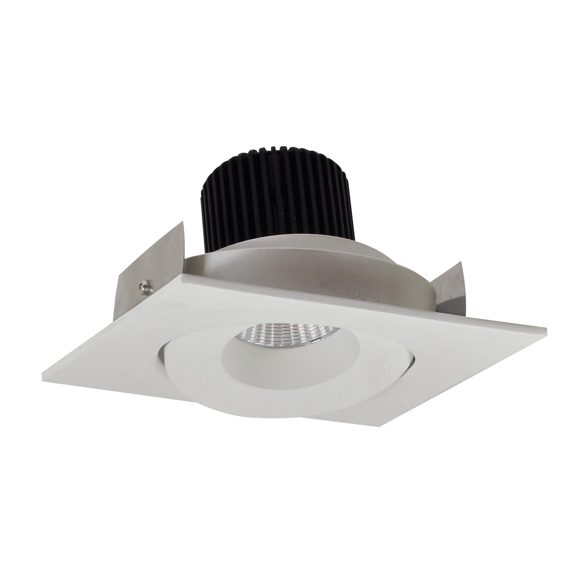 Nora Lighting NIO - 4SG35XWW/10 4" Iolite LED Square Adjustable Gimbal, 1000lm / 14W, 3500K - White - Sonic Electric