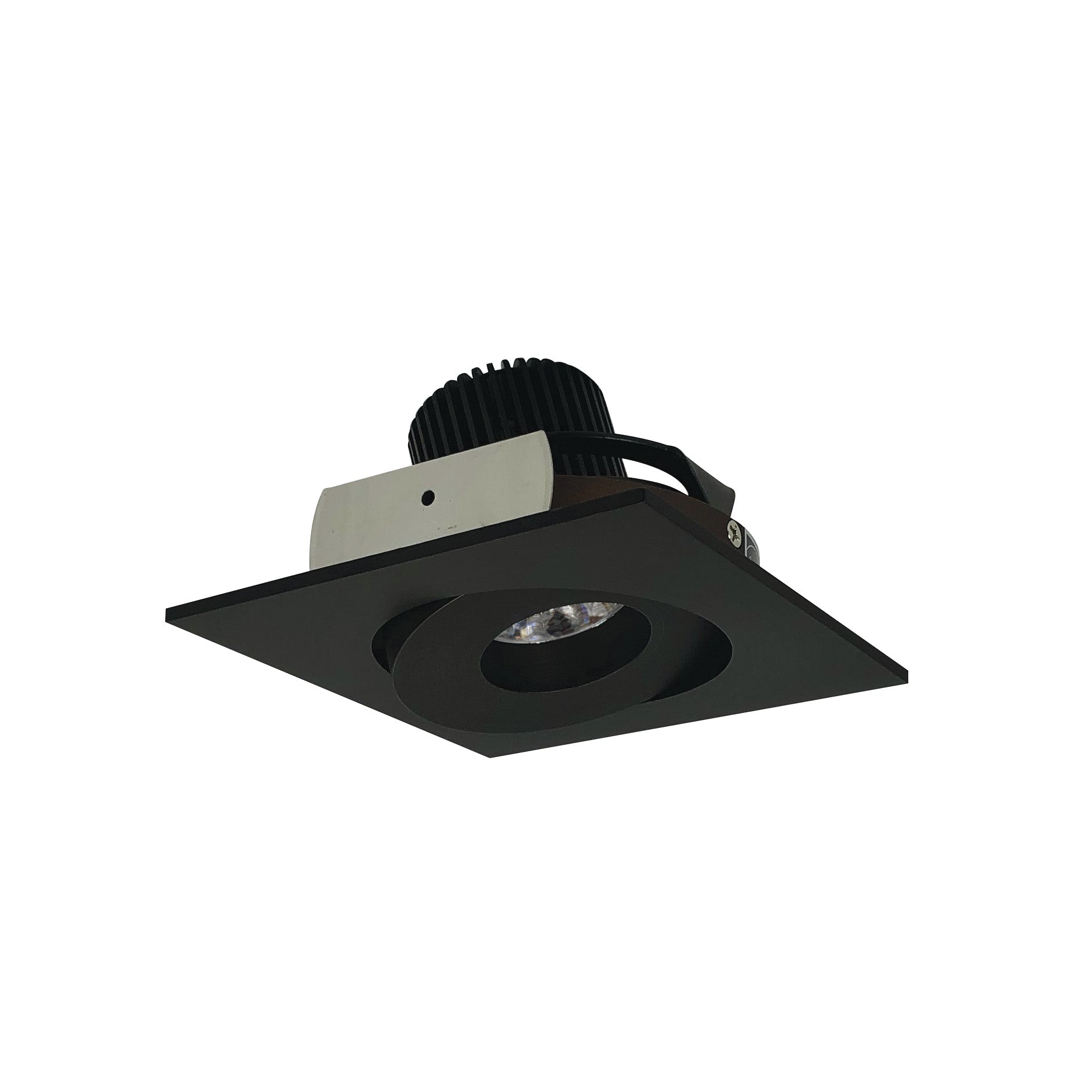 Nora Lighting NIO - 4SG40QBZ 4" Iolite LED Square Adjustable Gimbal, 10 - Degree Optic, 800lm / 12W, 4000K - Bronze - Sonic Electric