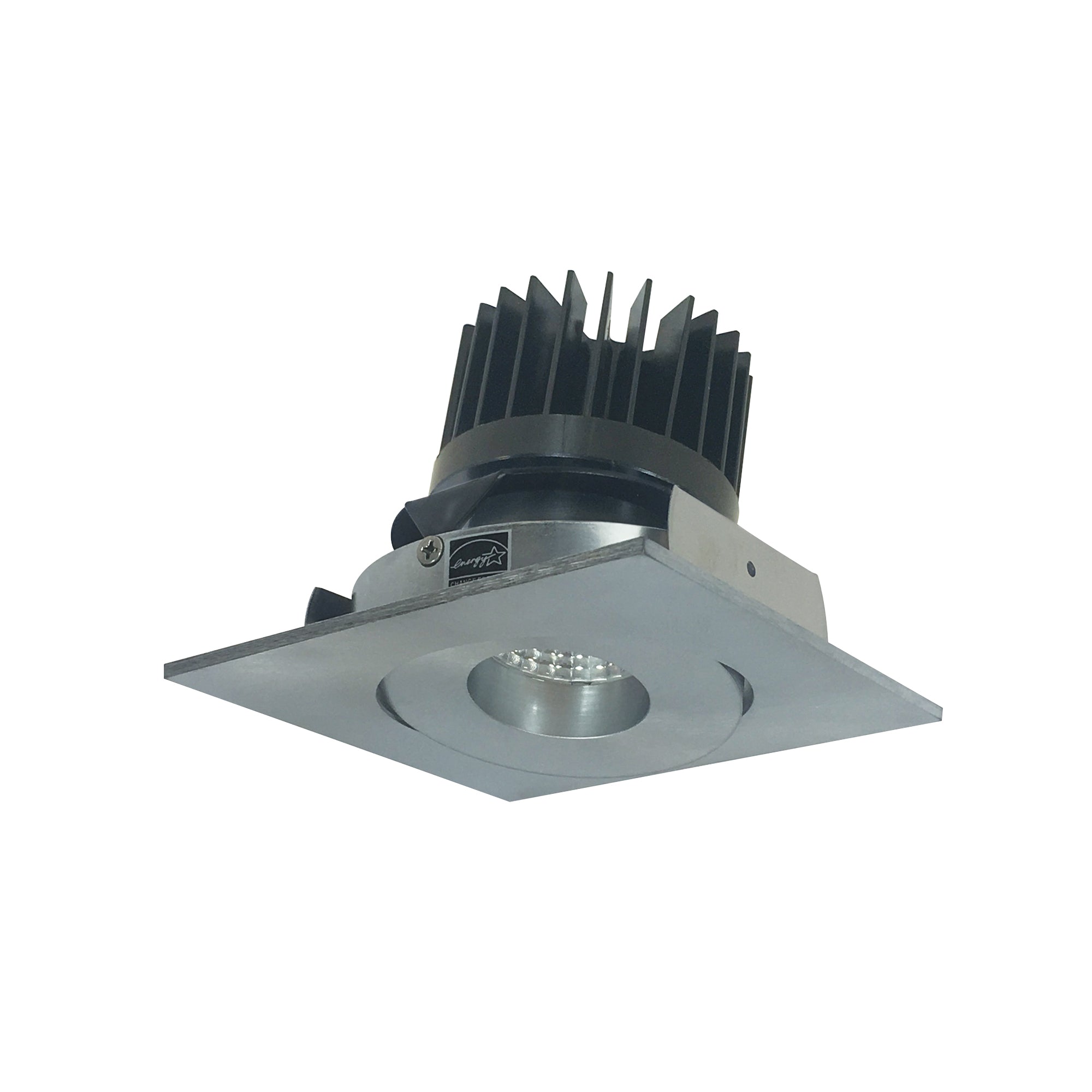 Nora Lighting NIO - 4SGCDXNN/HL 4" Iolite LED Square Adjustable Gimbal, 1500lm/2000lm/2500lm (varies by housing), Comfort Dim, Natural Metal Finish - Sonic Electric