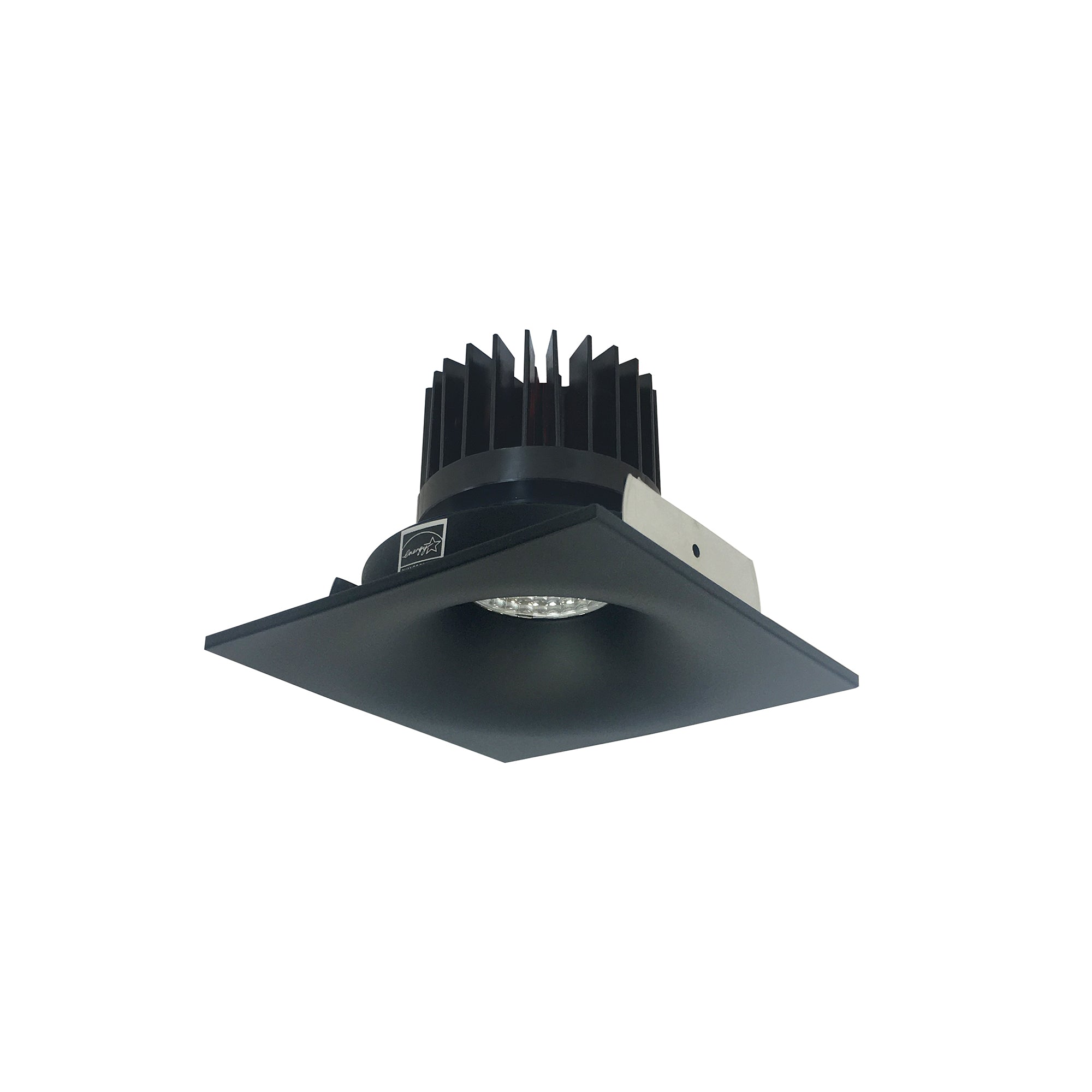 Nora Lighting NIO - 4SNB35XBB/HL 4" Iolite LED Square Bullnose, 1500lm/2000lm/2500lm (varies by housing), 3500K - Black - Sonic Electric