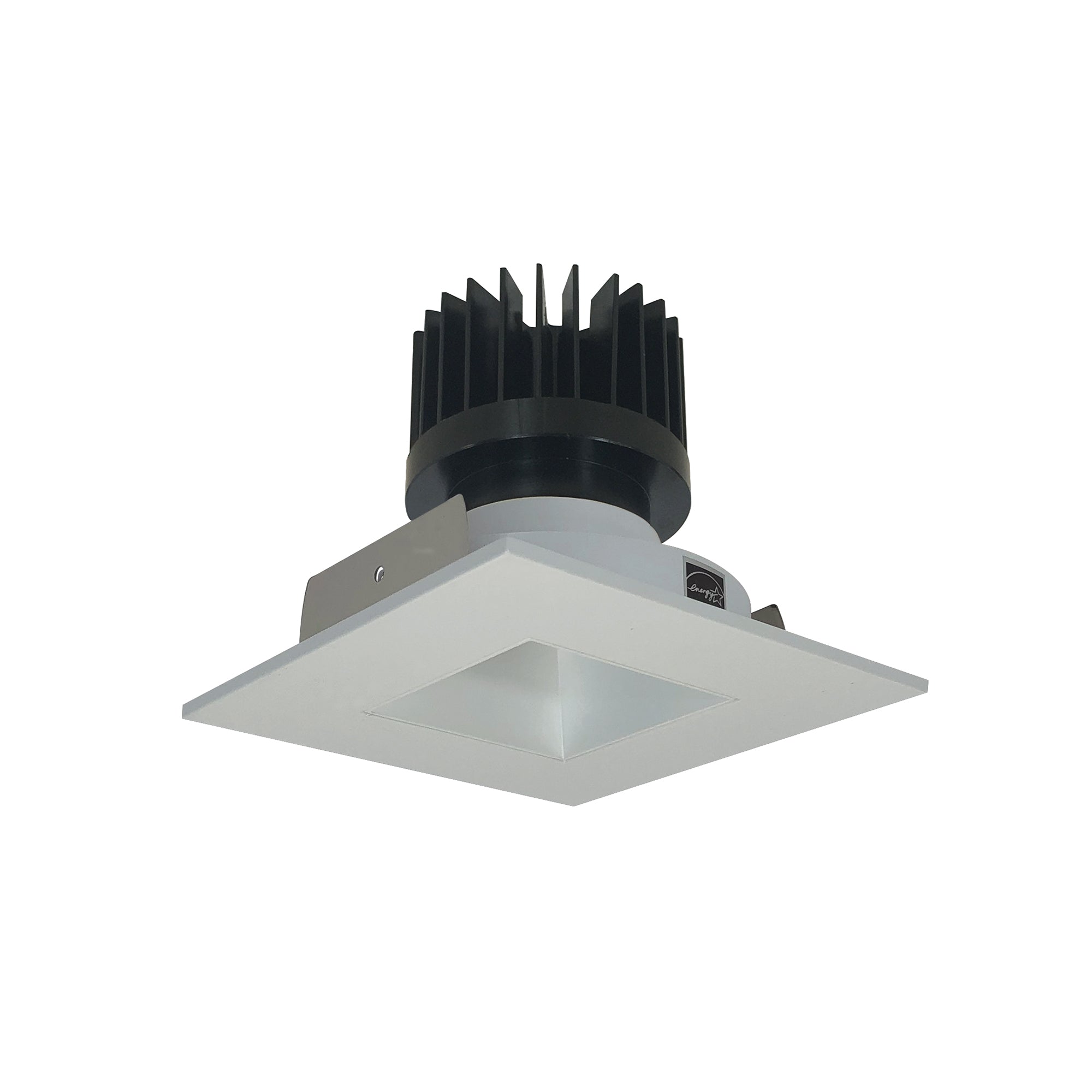 Nora Lighting NIO - 4SNDSQ27XWW/HL 4" Iolite LED Square Reflector With Square Aperture, 1500lm/2000lm/2500lm (varies by housing), 2700K - White Reflector / White Flange - Sonic Electric