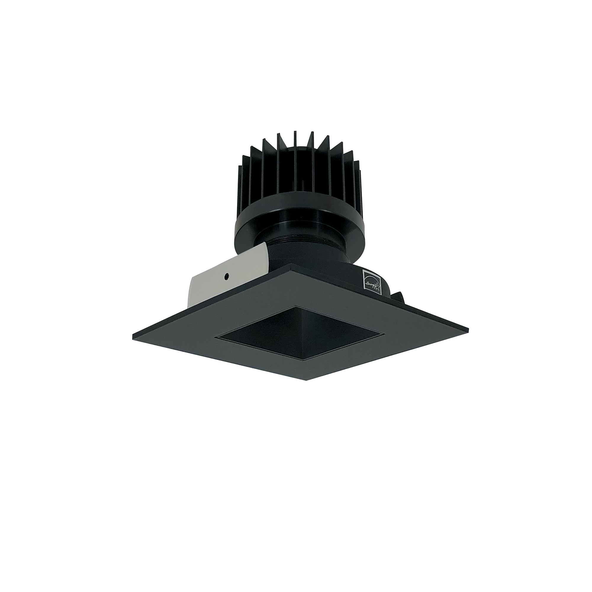 Nora Lighting NIO - 4SNDSQCDXBB/HL 4" Iolite LED Square Reflector with Square Aperture, 1500lm/2000lm/2500lm (varies by housing), Comfort Dim, Black Reflector / Black Flange - Sonic Electric