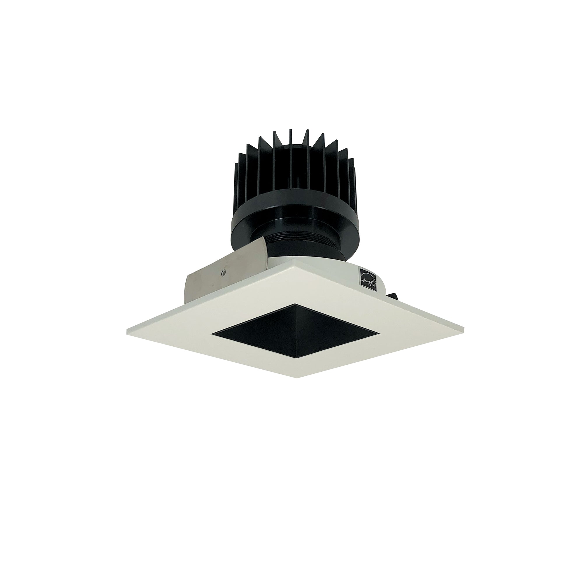 Nora Lighting NIO - 4SNDSQCDXBW/HL 4" Iolite LED Square Reflector with Square Aperture, 1500lm/2000lm/2500lm (varies by housing), Comfort Dim, Black Reflector / White Flange - Sonic Electric