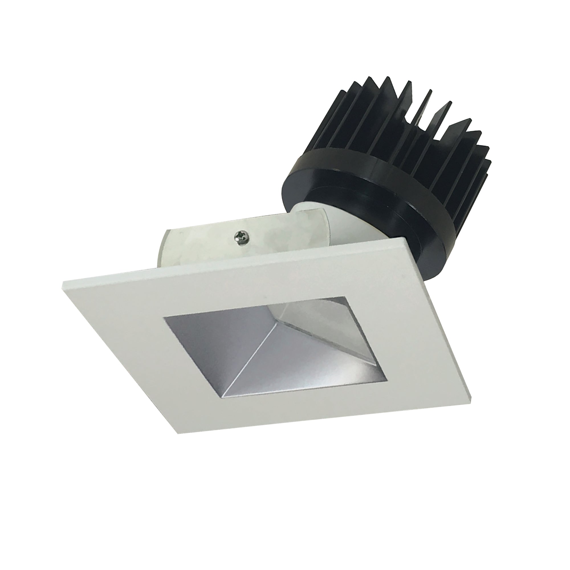 Nora Lighting NIO - 4SW35XHW/HL 4" Iolite LED Square Wall Wash, 1500lm/2000lm (varies by housing), 3500K, Haze Reflector / White Flange - Sonic Electric