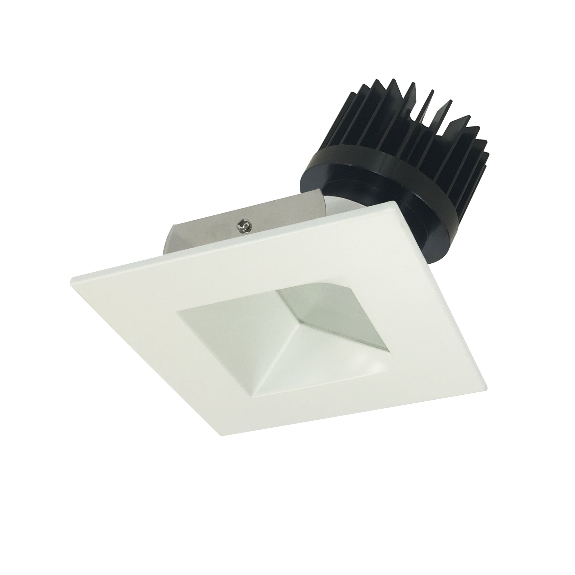 Nora Lighting NIO - 4SW50XMPW/HL 4" Iolite LED Square Wall Wash, 1500lm/2000lm (varies by housing), 5000K, Matte Powder White Reflector / Matte Powder White Flange - Sonic Electric