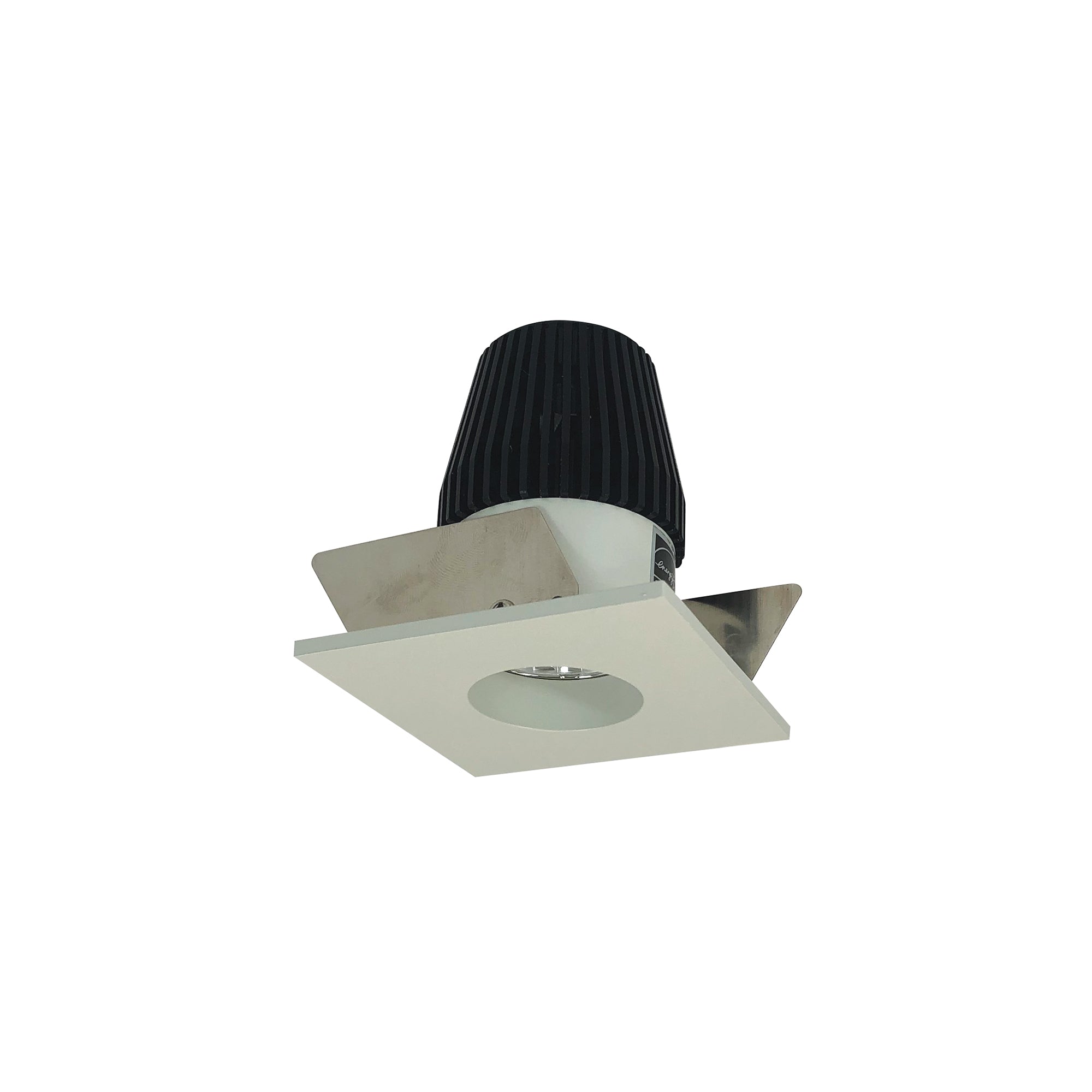 Nora Lighting NIOB - 1SNG50XWW 1" Iolite LED BWF Square Reflector with Round Aperture, 600lm, 5000K, White Reflector with Round Aperture / White Flange - Sonic Electric