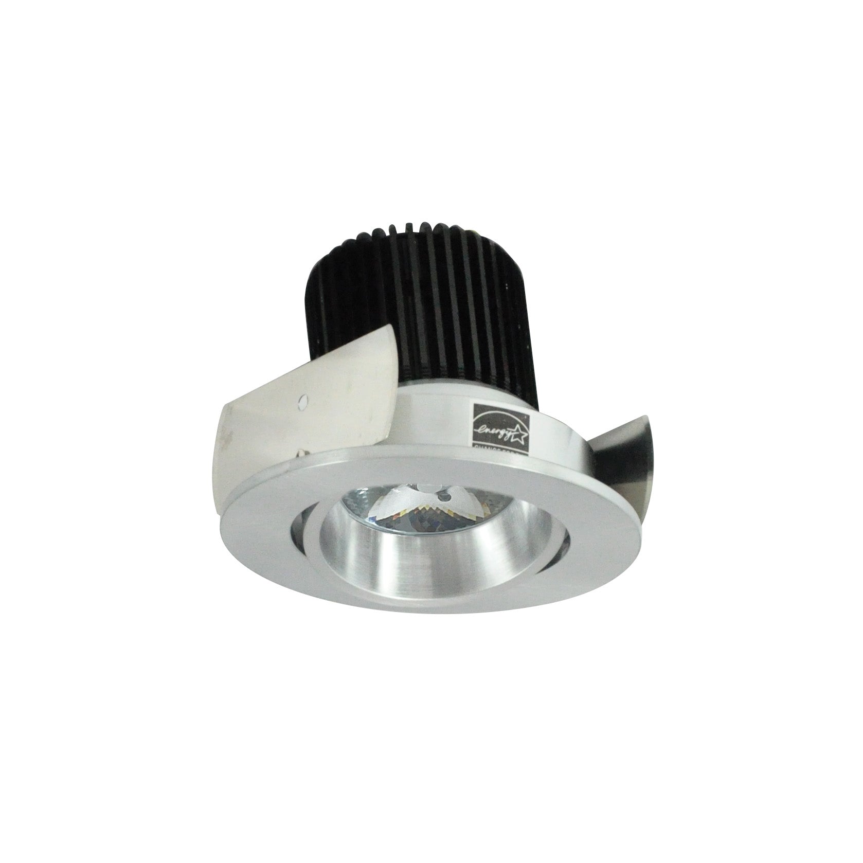 Nora Lighting NIOB - 2RC27QNN 2" Iolite LED Round Adjustable Cone Reflector, 10 - Degree Optic, 800lm / 12W, 2700K, Natural Metal Reflector / Natural Metal Flange - Sonic Electric
