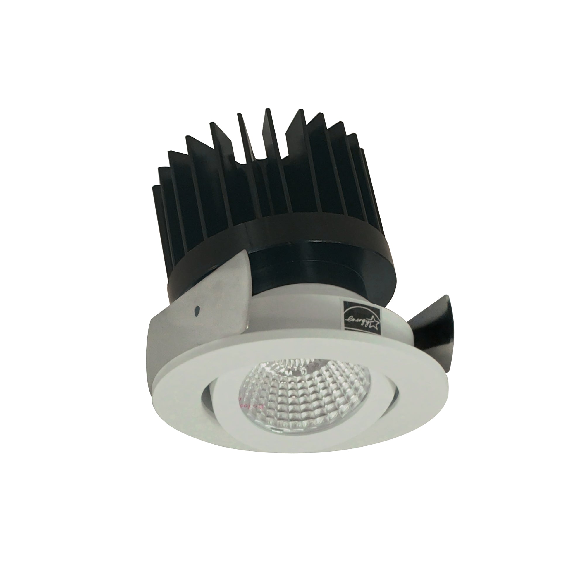 Nora Lighting NIOB - 2RG27XWW/HL 2" Iolite LED Round Adjustable Gimbal, 1500lm/2000lm/2500lm (varies by housing), 2700K, White Finish - Sonic Electric