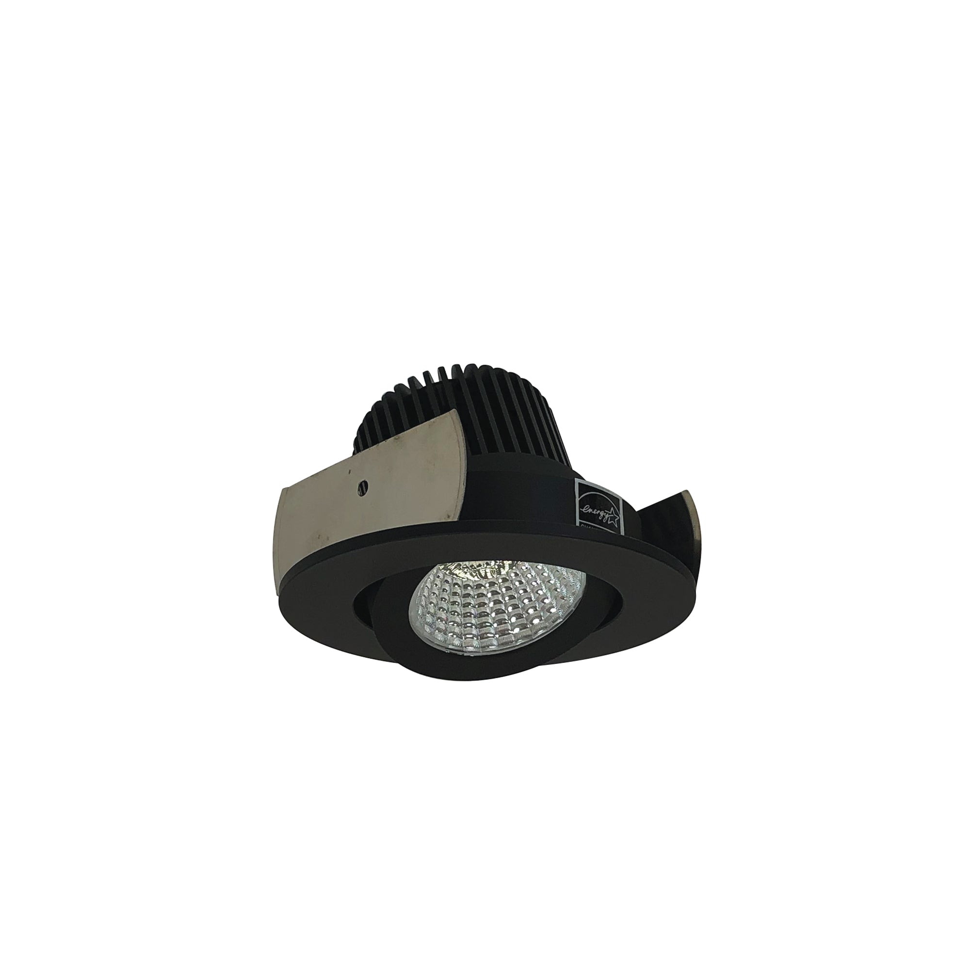 Nora Lighting NIOB - 2RG30XBB/10 2" Iolite LED Round Adjustable Gimbal, 1000lm / 14W, 3000K, Black Finish - Sonic Electric