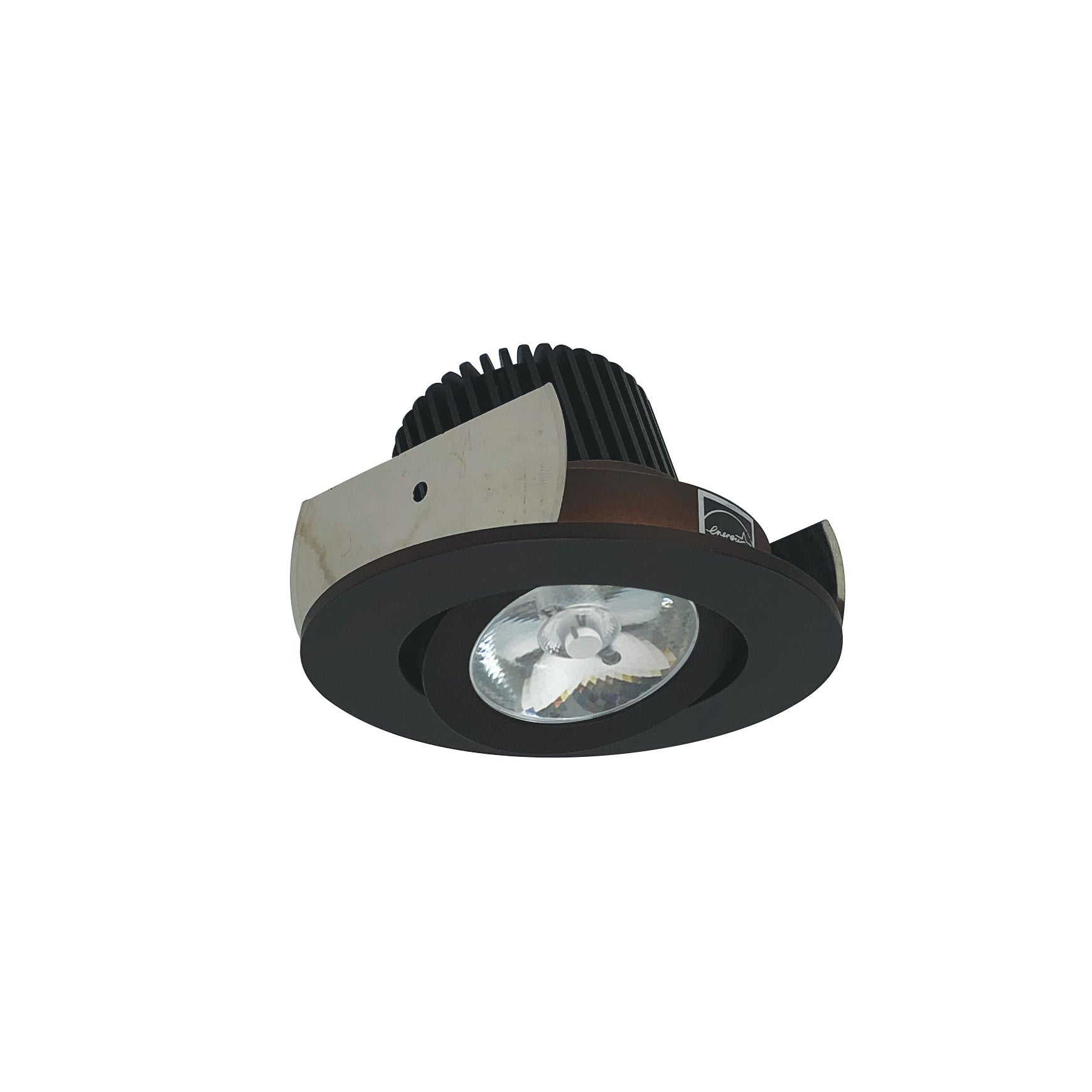 Nora Lighting NIOB - 2RG35QBZ 2" Iolite LED Round Adjustable Gimbal, 10 - Degree Optic, 850lm / 12W, 3500K, Bronze Finish - Sonic Electric