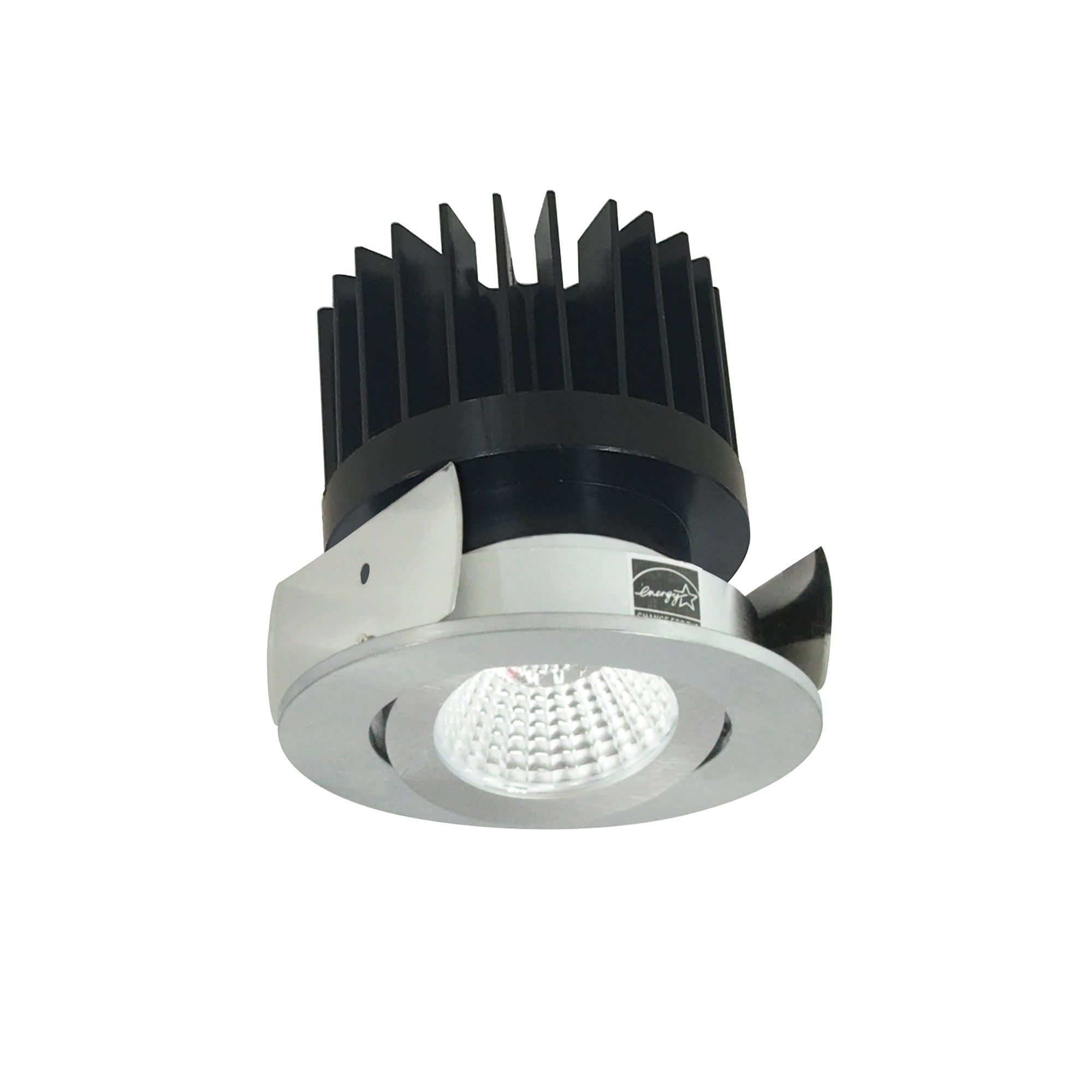 Nora Lighting NIOB - 2RG35XNN/HL 2" Iolite LED Round Adjustable Gimbal, 1500lm/2000lm/2500lm (varies by housing), 3500K, Natural Metal Finish - Sonic Electric