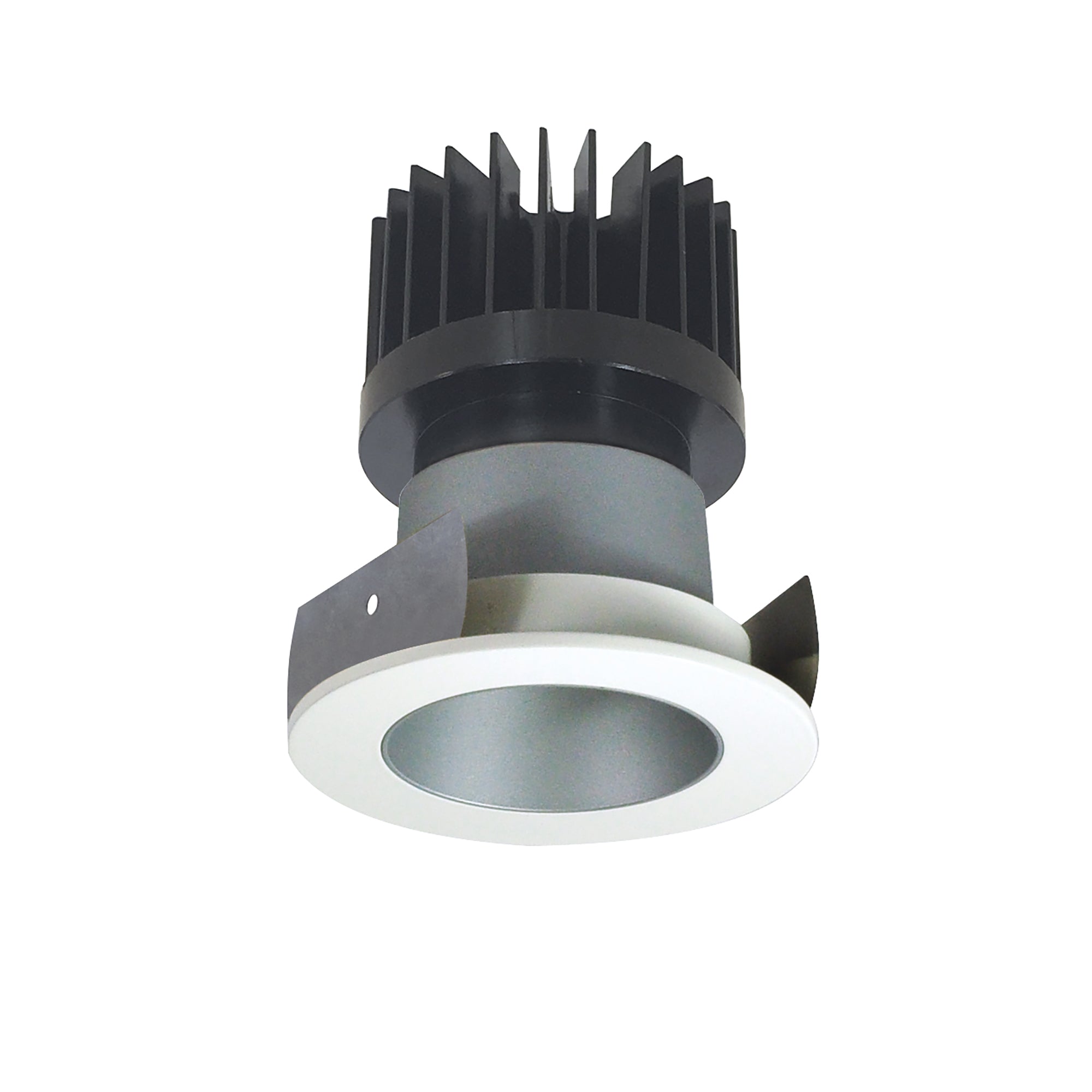 Nora Lighting NIOB - 2RNDC50XHZMPW/HL 2" Iolite LED Round Reflector, 1500lm/2000lm/2500lm (varies by housing), 5000K, Haze Reflector / Matte Powder White Flange - Sonic Electric