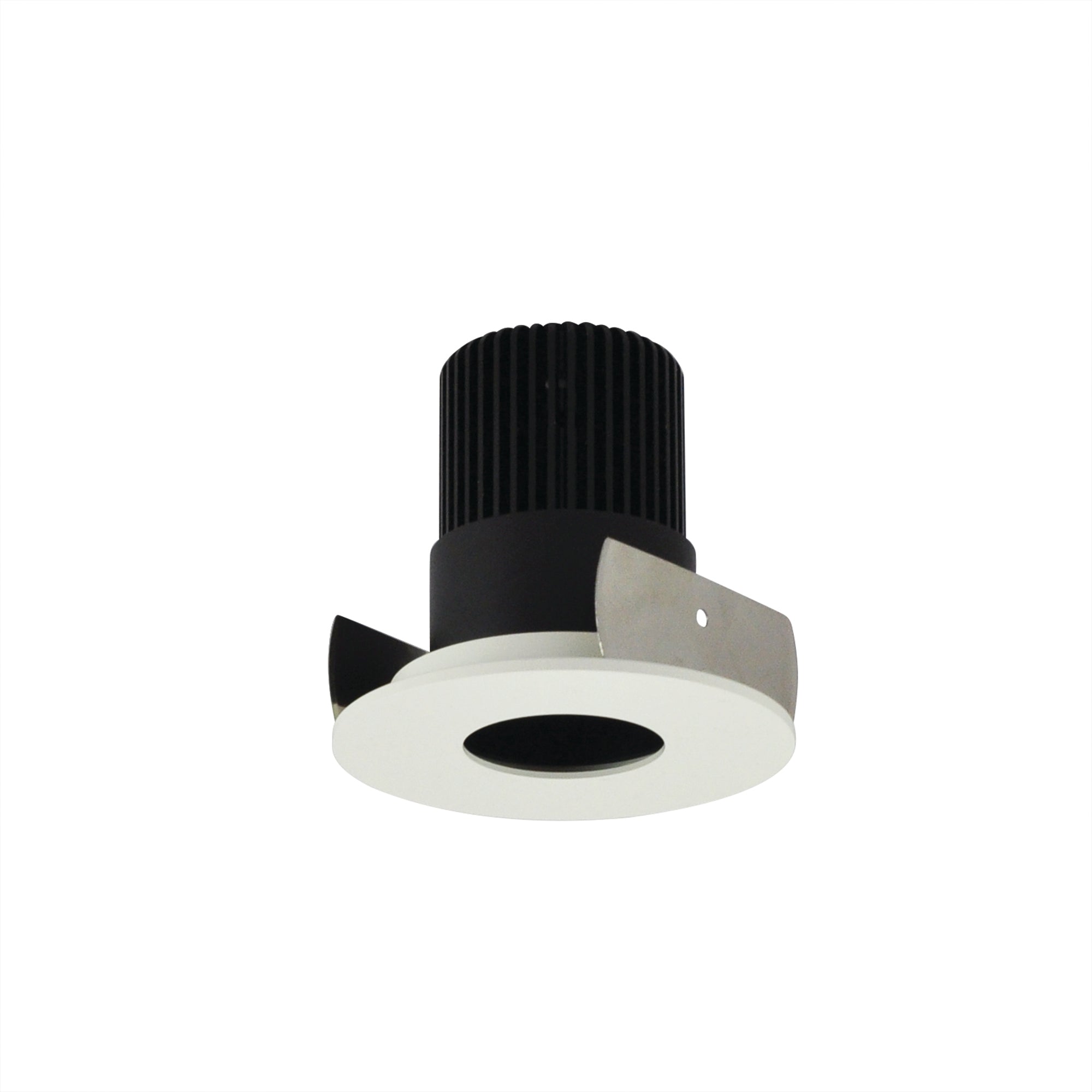Nora Lighting NIOB - 2RPH30XBMPW/10 2" Iolite LED Round Pinhole, 1000lm / 14W, 3000K, Black Pinhole / Matte Powder White Flange - Sonic Electric