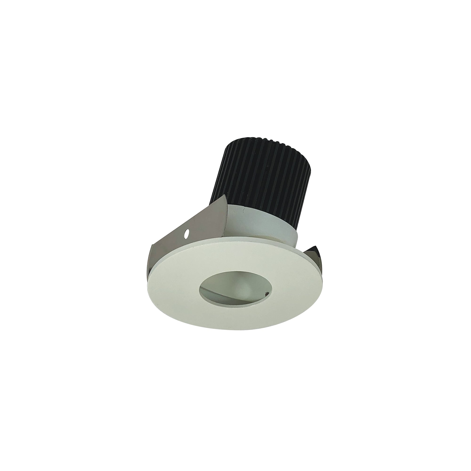 Nora Lighting NIOB - 2RPHA30XWW/10 2" Iolite LED Round Adjustable Pinhole, 1000lm / 14W, 3000K, White Pinhole / White Flange - Sonic Electric