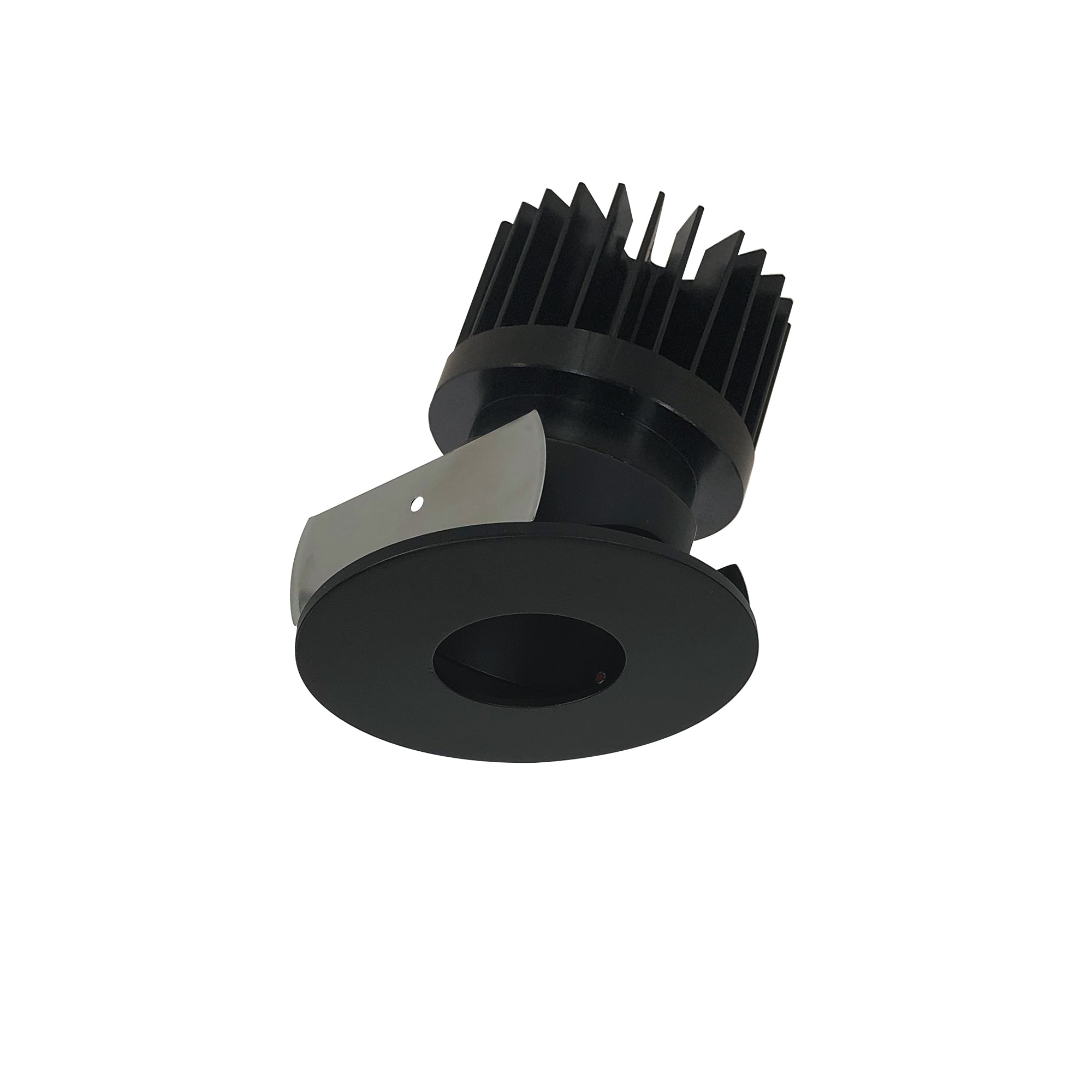 Nora Lighting NIOB - 2RPHA35XBB/HL 2" Iolite LED Round Adjustable Pinhole, 1500lm/2000lm/2500lm (varies by housing), 3500K, Black Pinhole / Black Flange - Sonic Electric