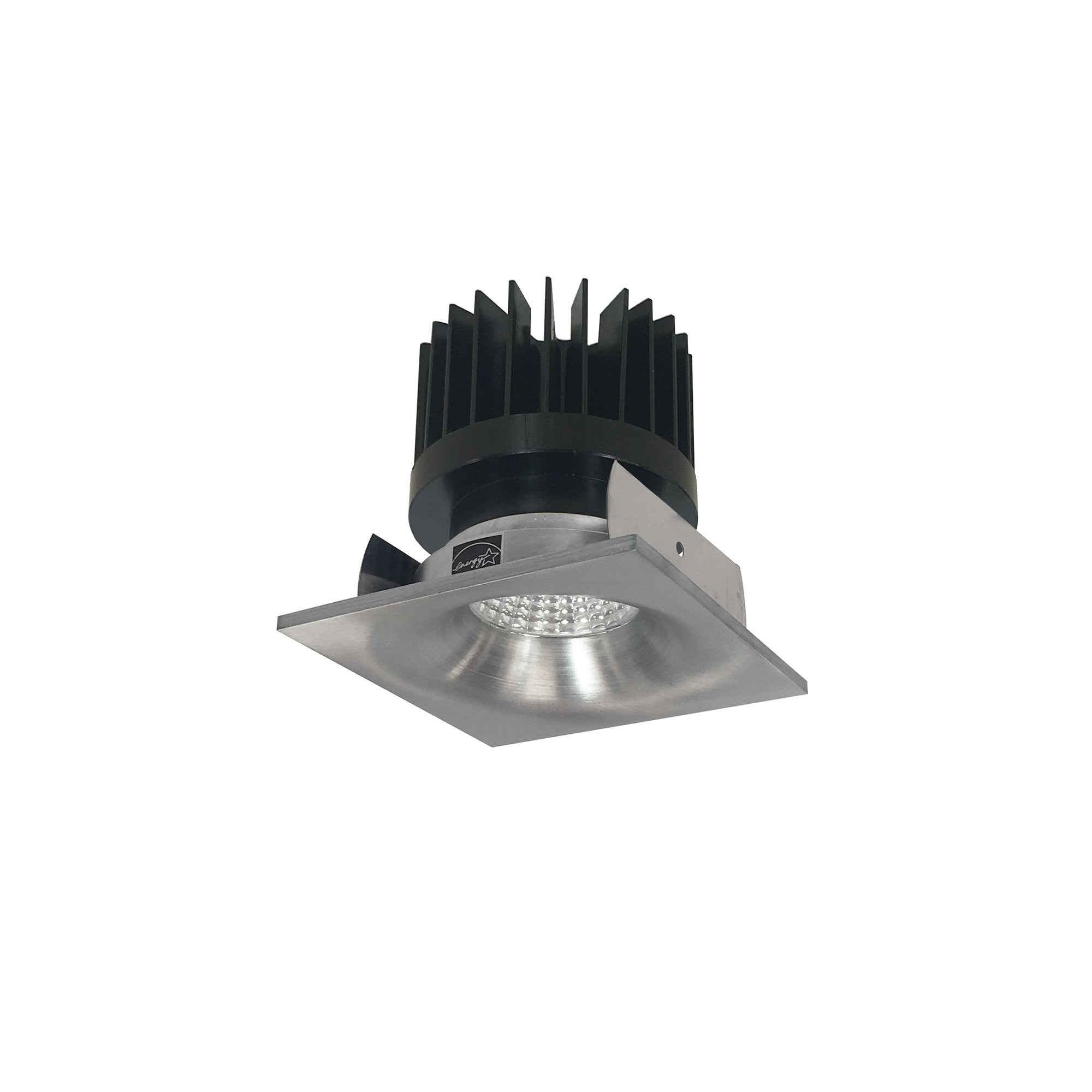 Nora Lighting NIOB - 2SNB50XNN/HL 2" Iolite LED Square Bullnose, 1500lm/2000lm/2500lm (varies by housing), 5000K, Natural Metal Finish - Sonic Electric
