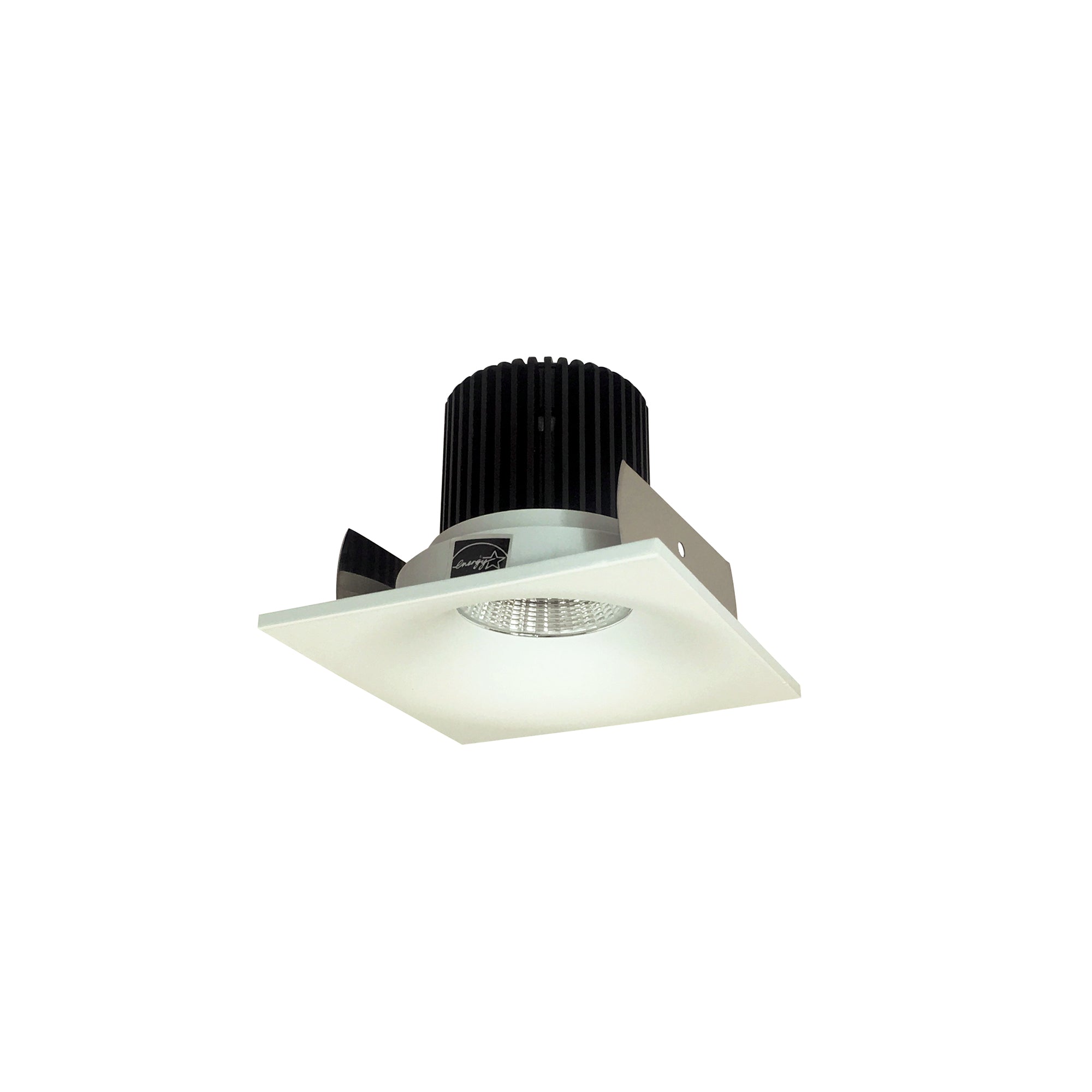 Nora Lighting NIOB - 2SNB50XWW 2" Iolite LED Square Bullnose, 800lm / 14W, 5000K, White Finish - Sonic Electric