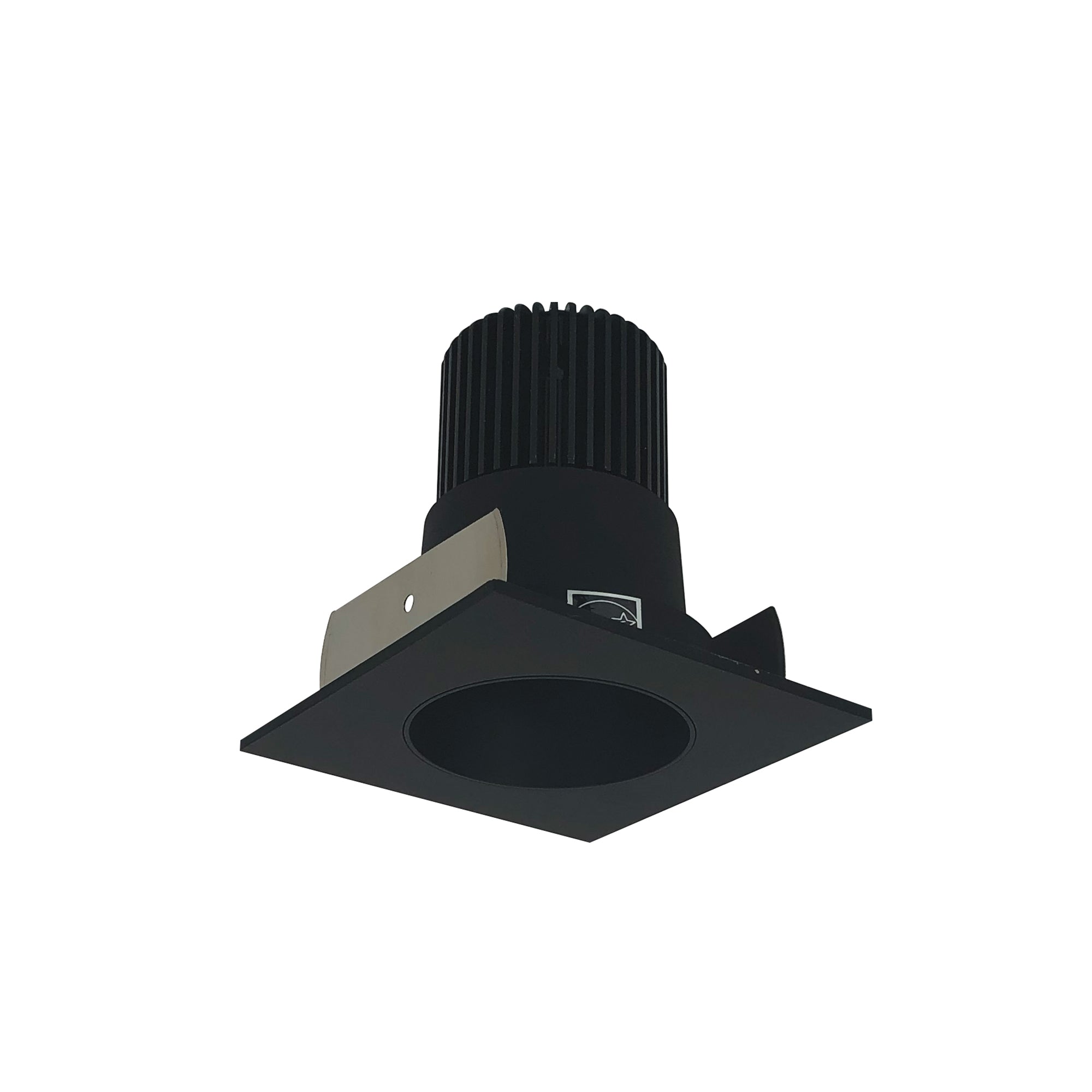 Nora Lighting NIOB - 2SNDC30XBB/10 2" Iolite LED Square Reflector with Round Aperture, 1000lm / 14W, 3000K, Black Reflector / Black Flange - Sonic Electric