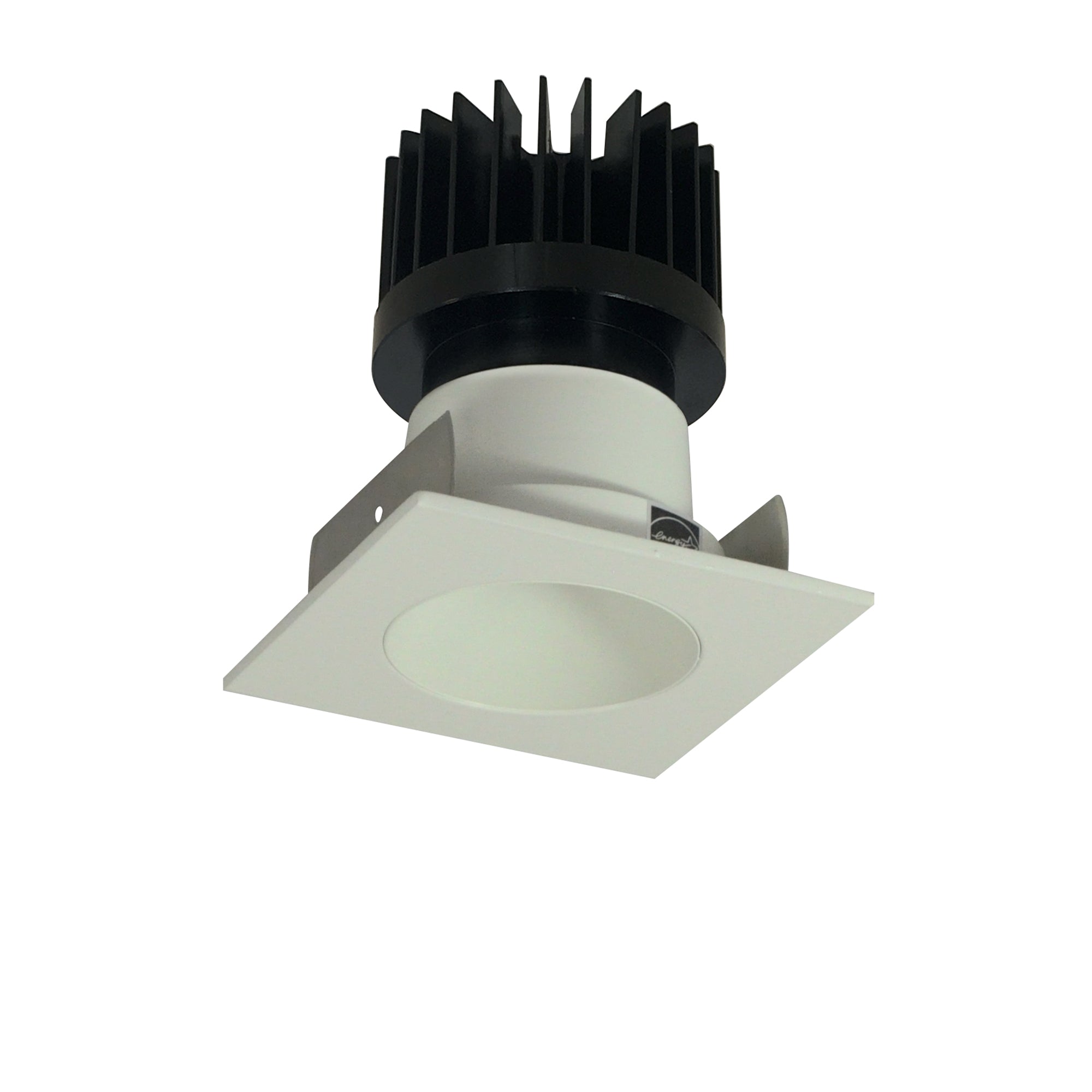Nora Lighting NIOB - 2SNDC50XWW/HL 2" Iolite LED Square Reflector with Round Aperture, 1500lm/2000lm/2500lm (varies by housing), 5000K, White Reflector / White Flange - Sonic Electric